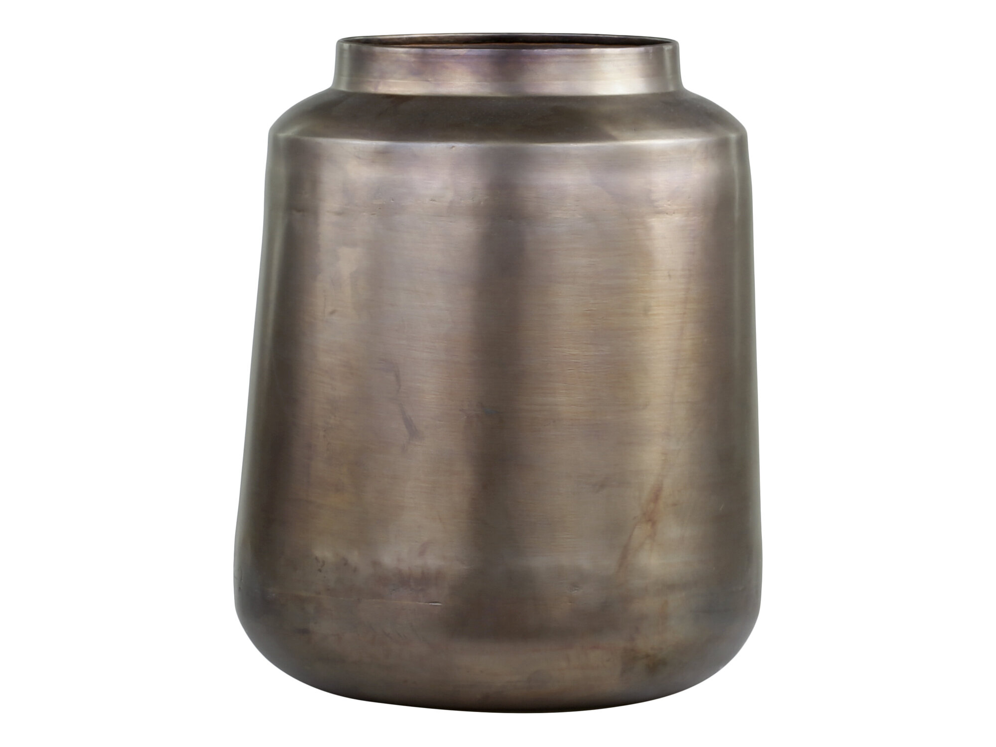 Vase aus Eisen, messing Ø30 x H36 cm