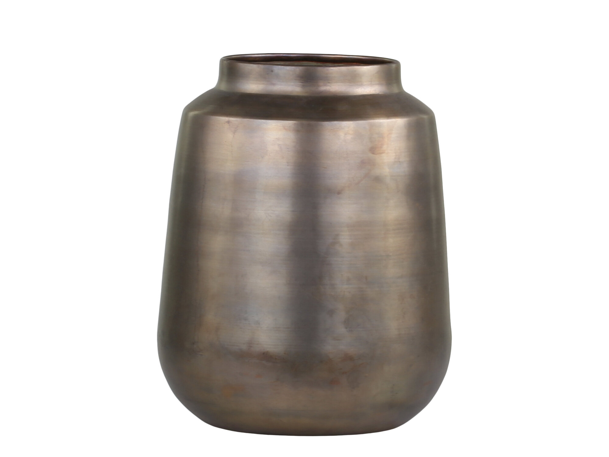 Vase aus Eisen, messing Ø24 x H30 cm