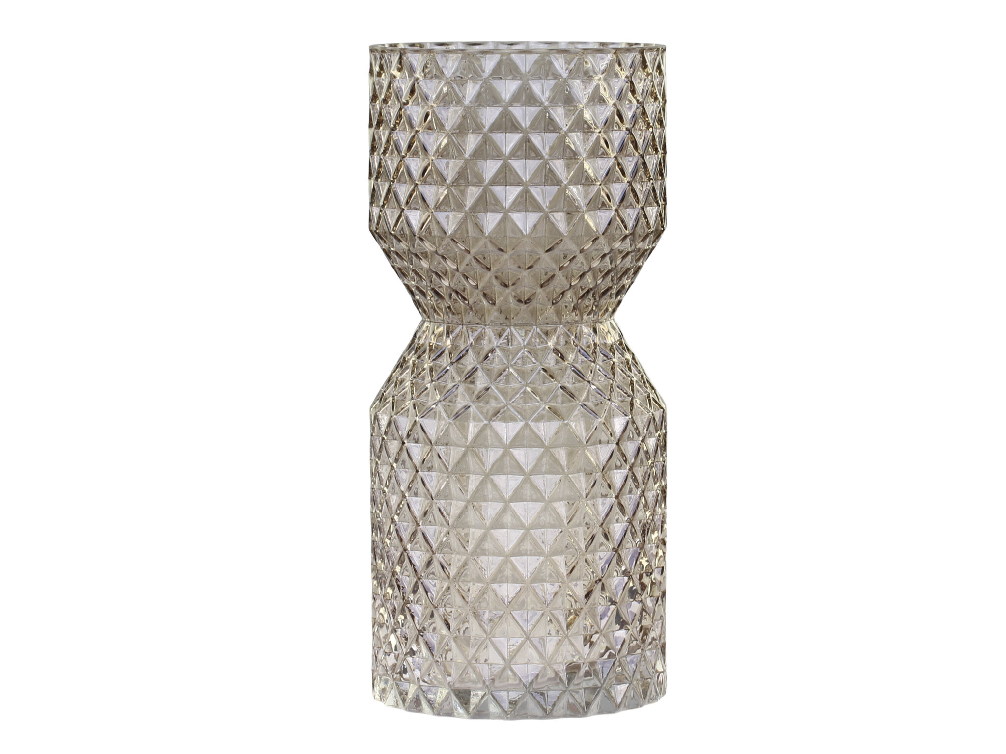 Vase mit Diamantschliff, latte 