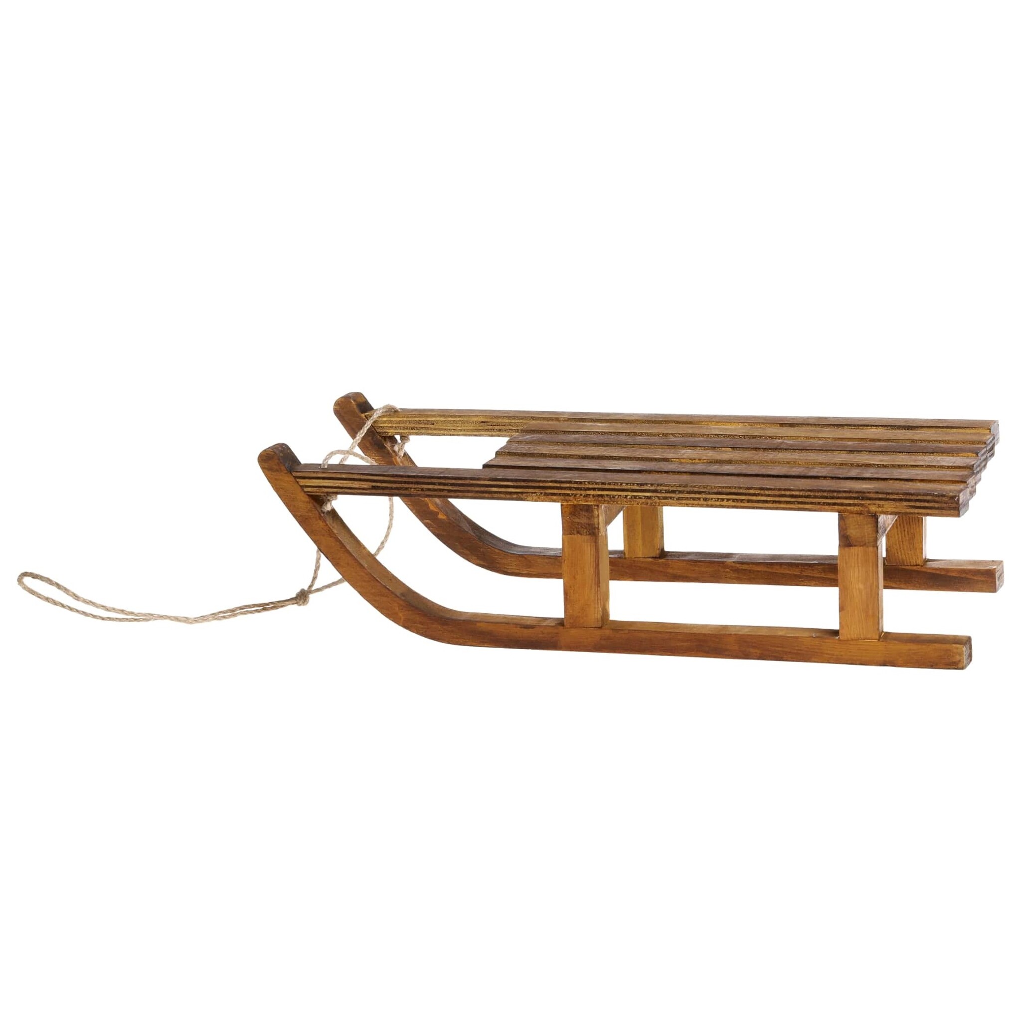 Vintage Deko Schlitten, natur 