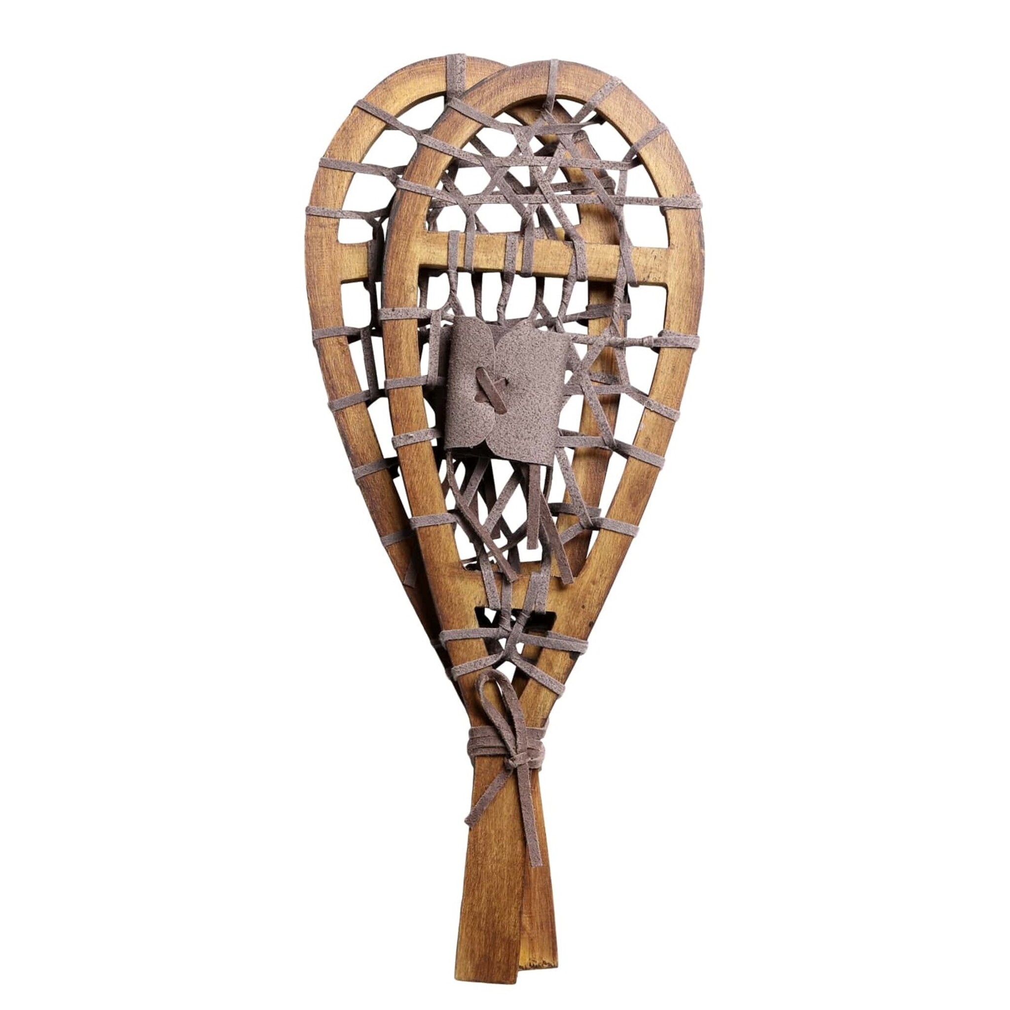 Vintage Deko Schneeschuhe 2er-Set, natur 