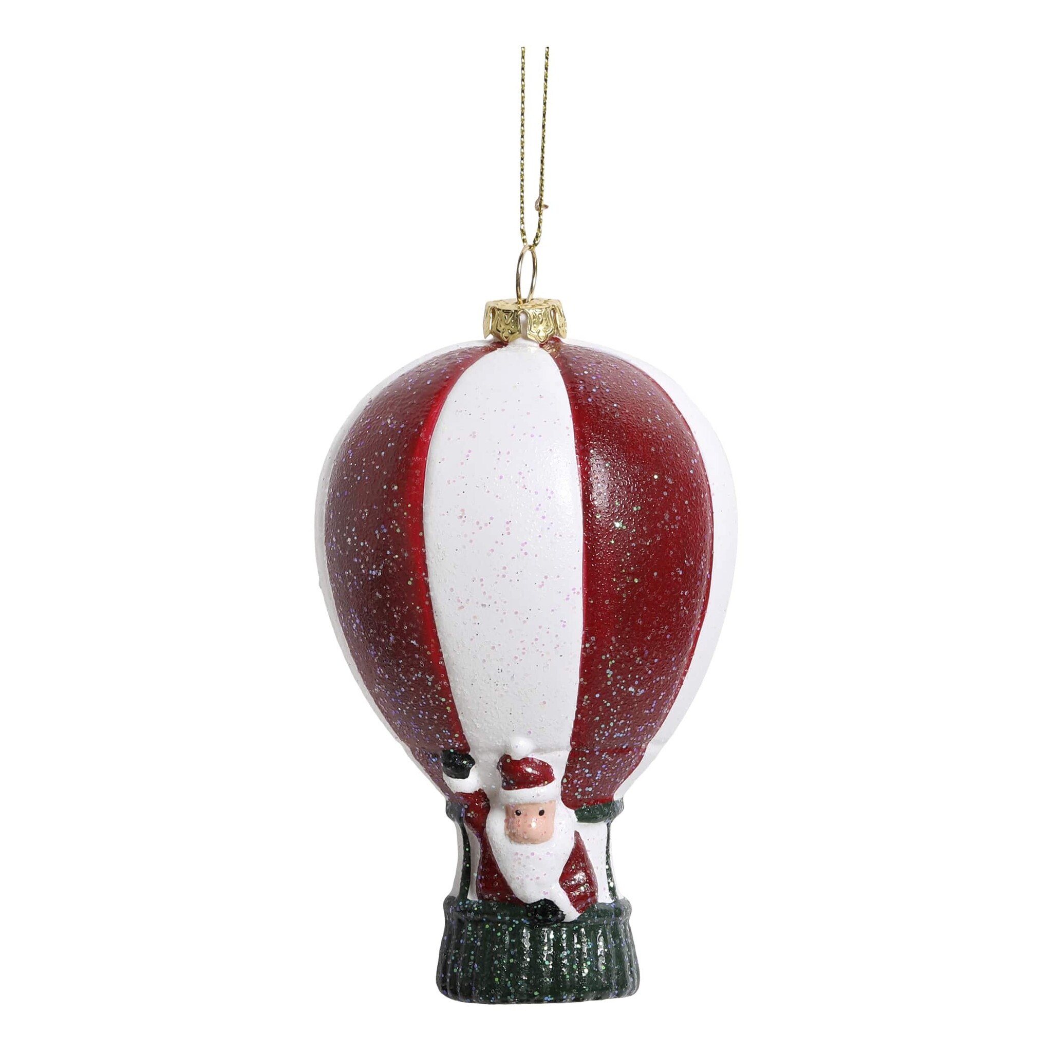 Vintage Heißluftballon Aufhänger, rot 