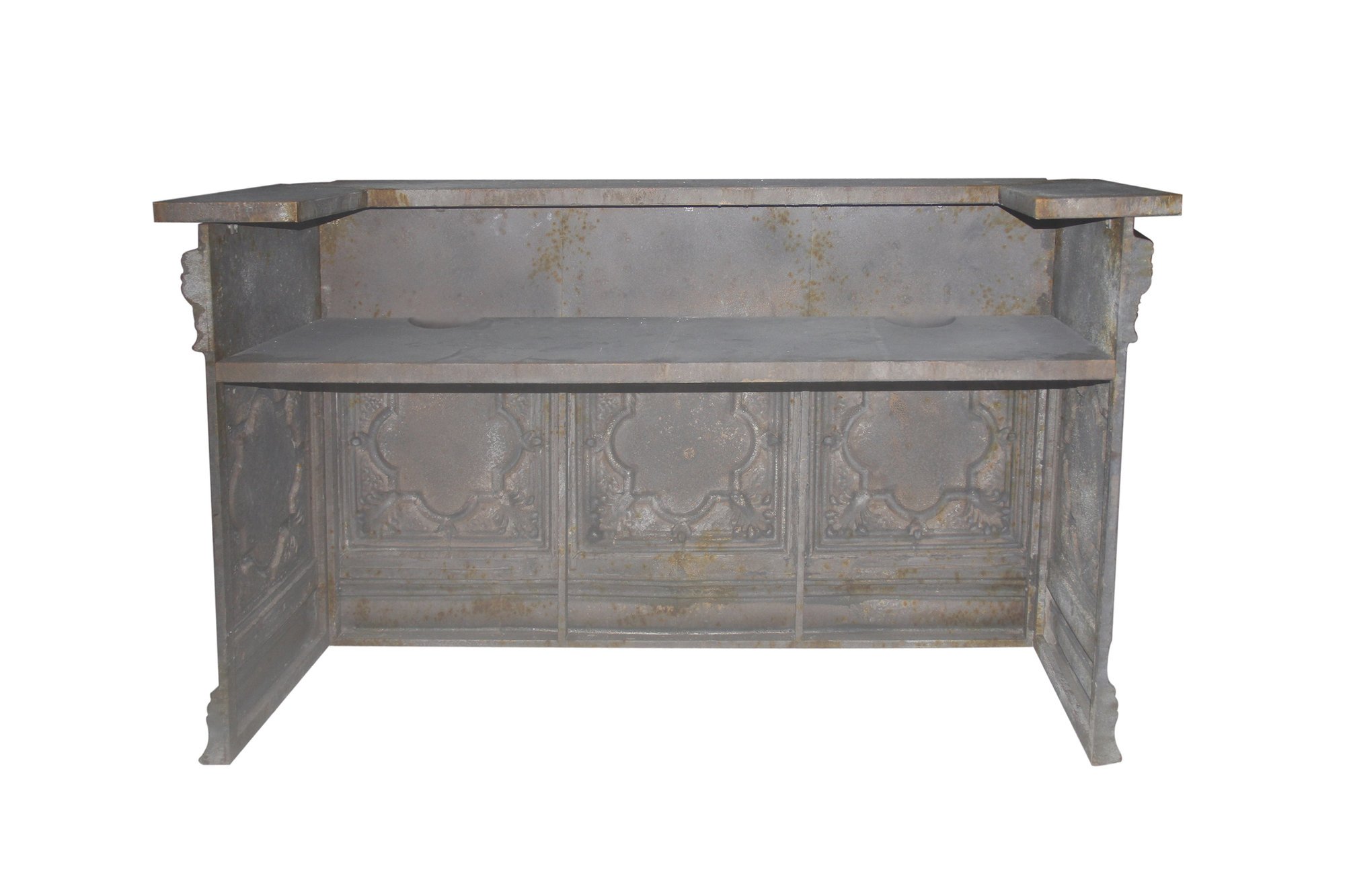 Vintage Ladentisch Theke Tresen, mokka