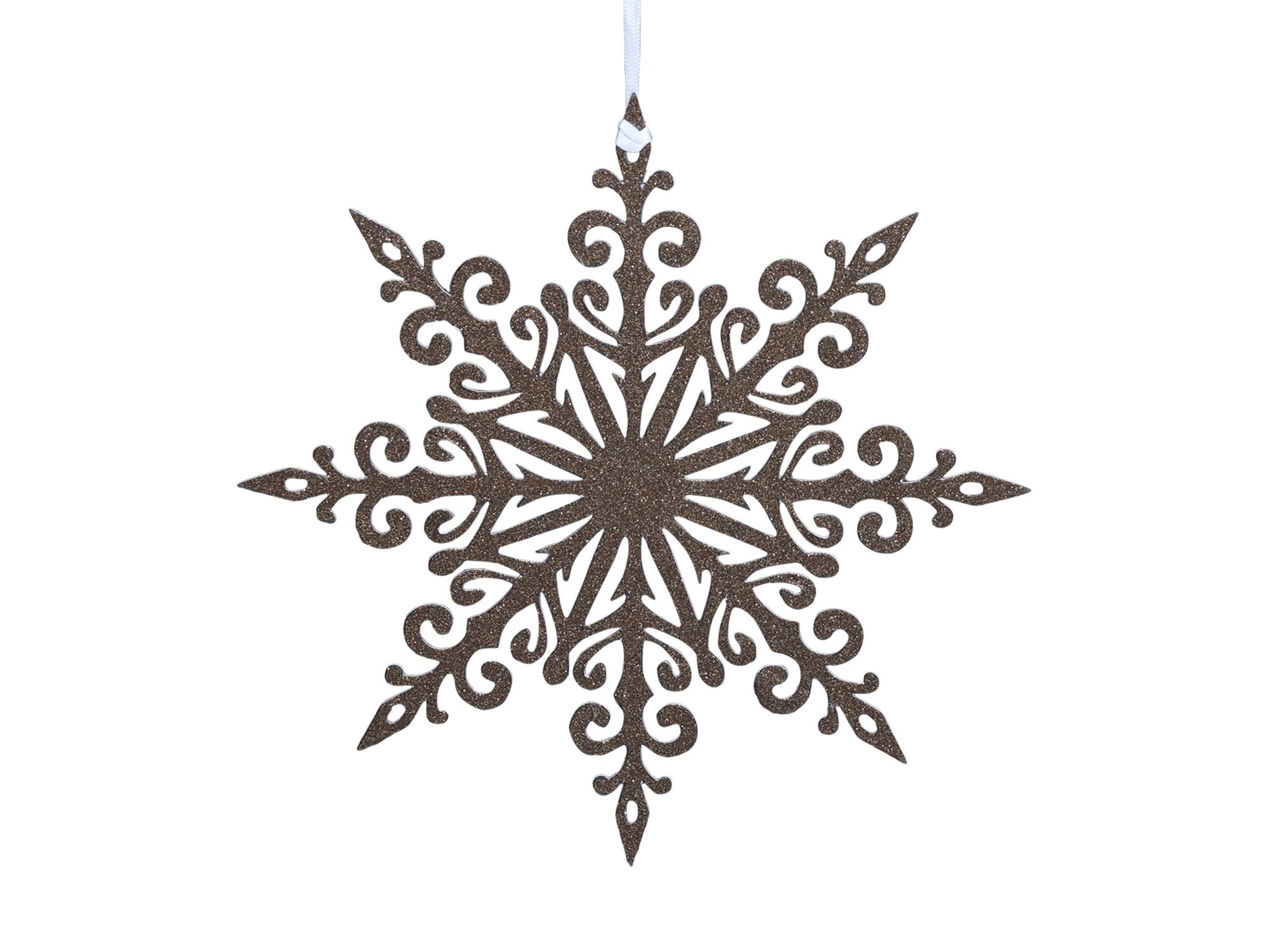 Vintage Papierschneeflocke, antique schokolade Ø 25 cm