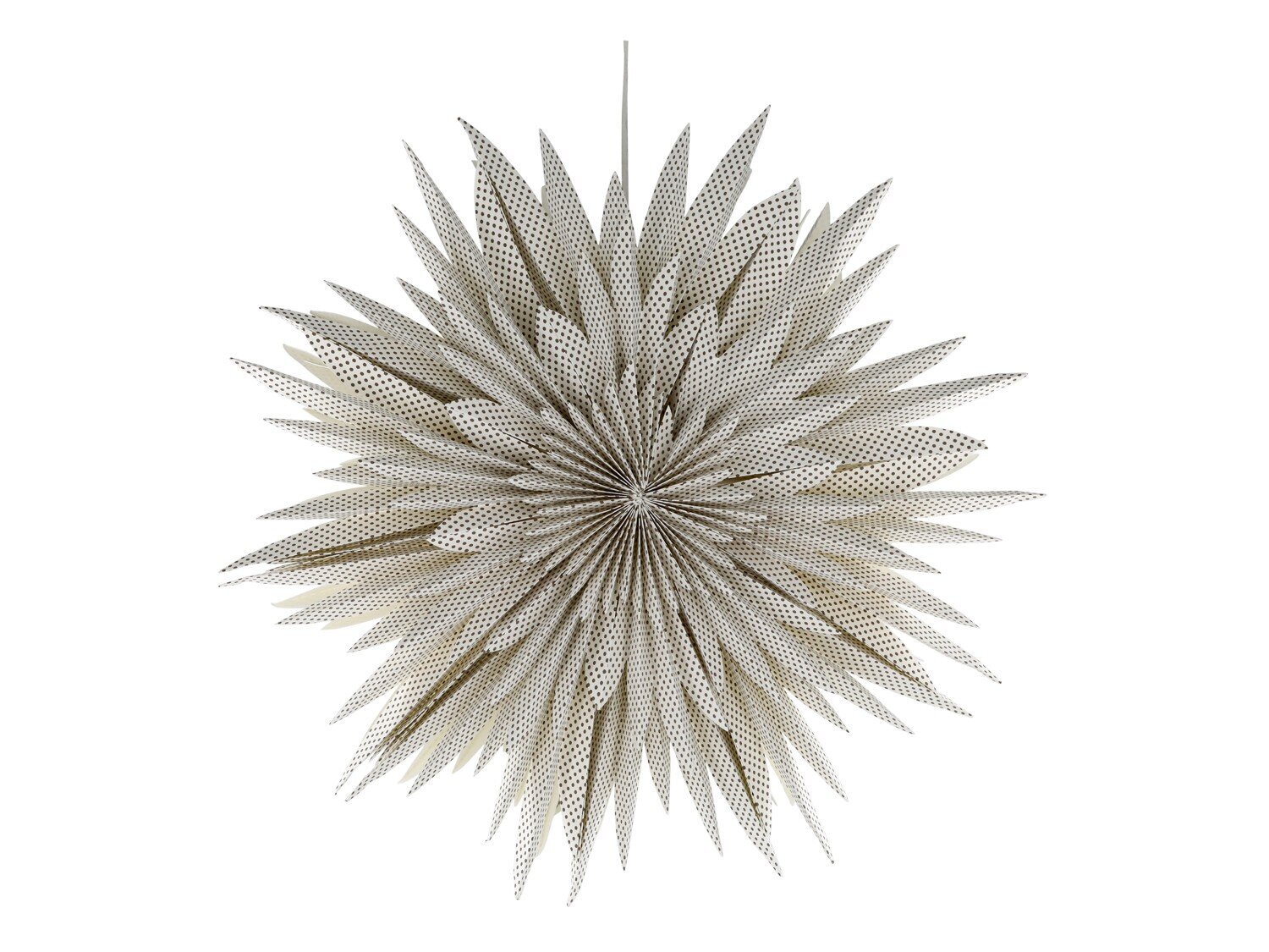 Vintage Papierstern 2 ohne Kabel, creme 