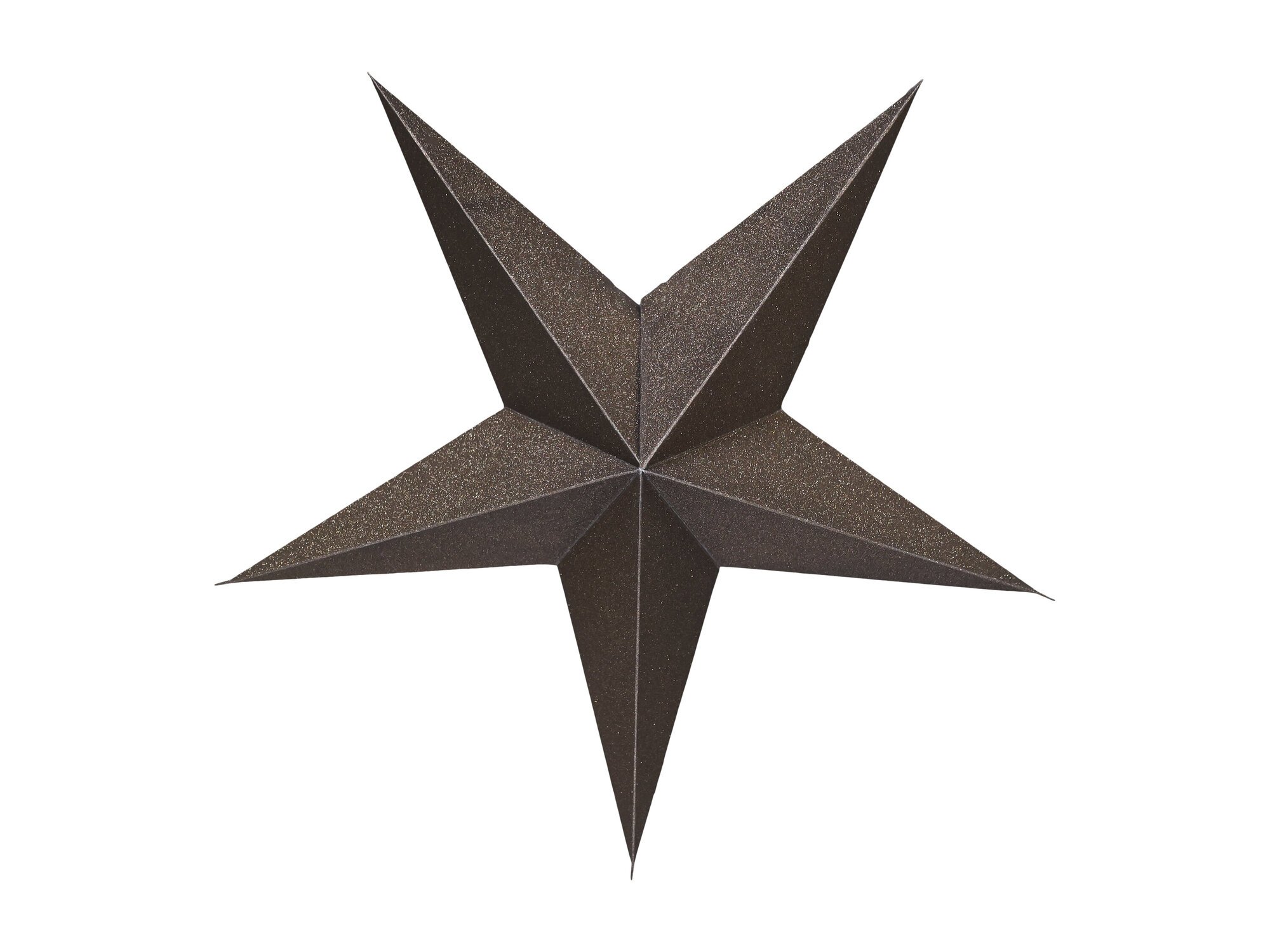 Vintage Papierstern 5 Zacken,  antique schokolade 