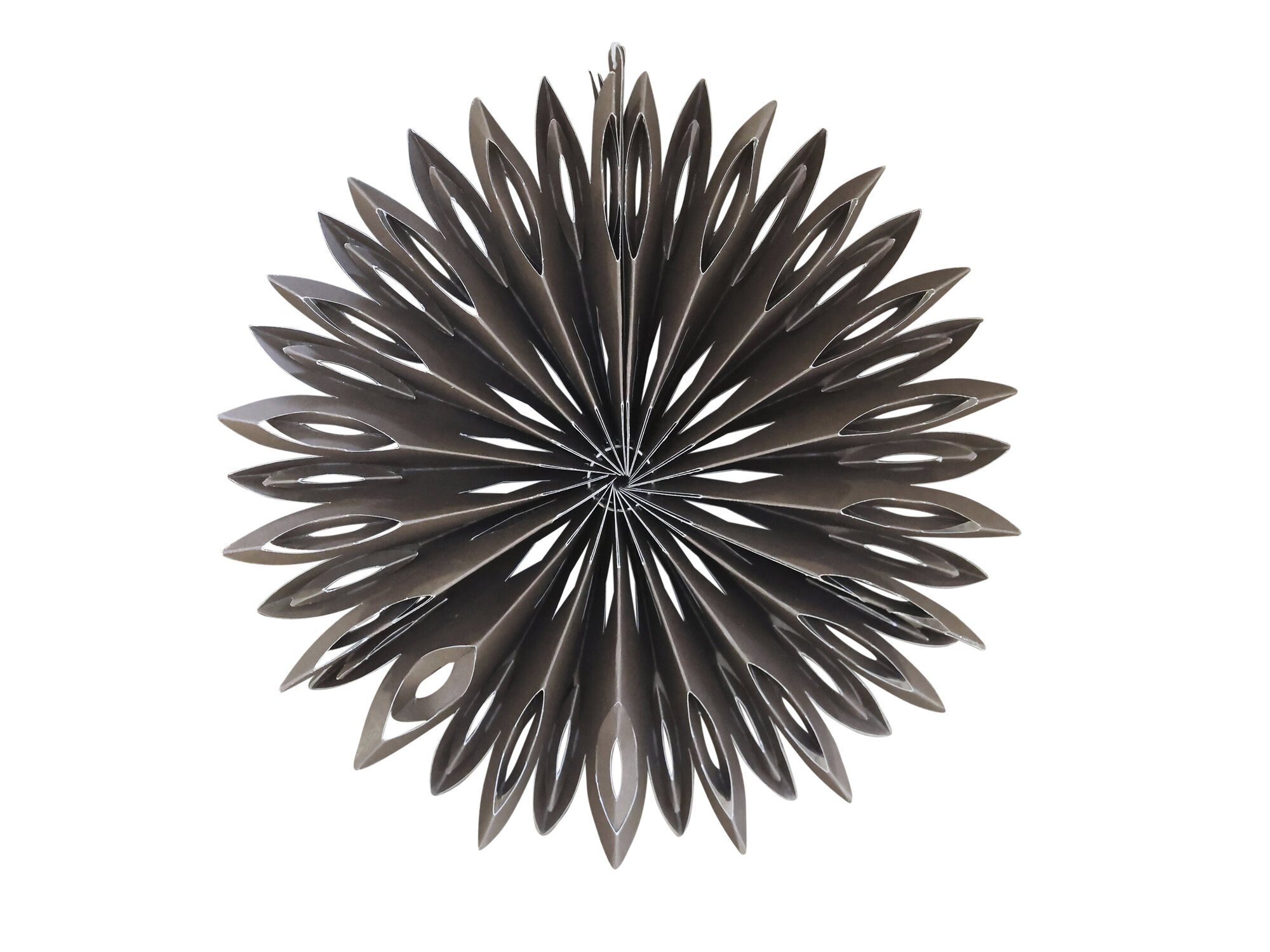 Vintage Papierstern klein, antique schokolade