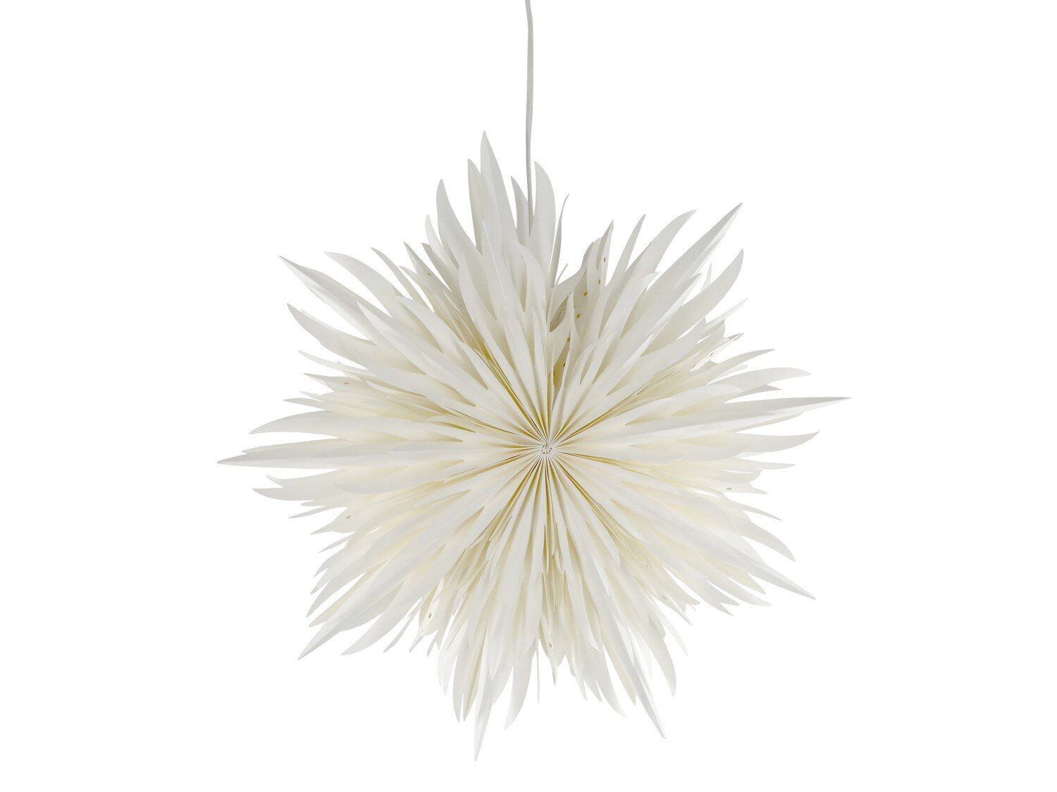 Vintage Papierstern, ohne Kabel, creme 