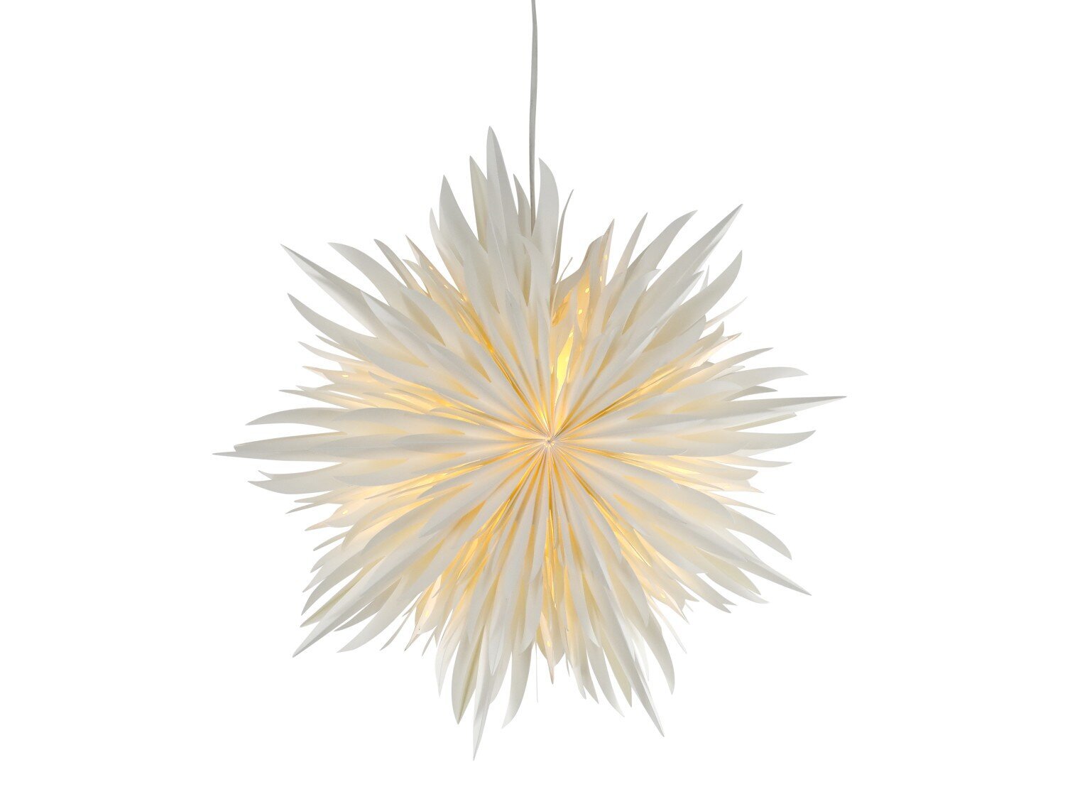 Vintage Papierstern, ohne Kabel, creme 