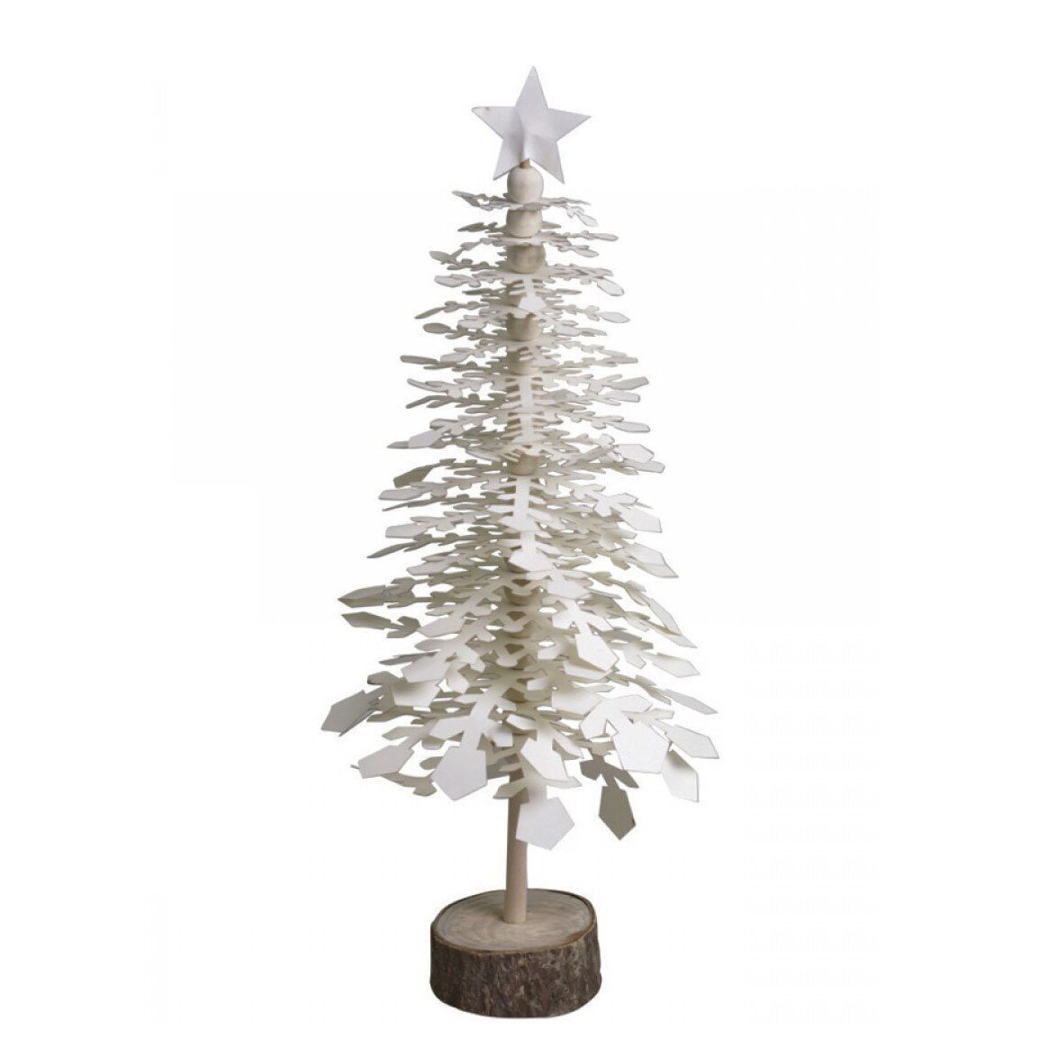 Vintage Scherenschnitt Weihnachtsbaum, antik creme 
