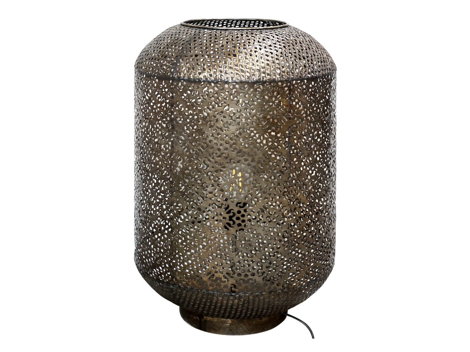 Vire Tischlampe mit Muster, bronze 