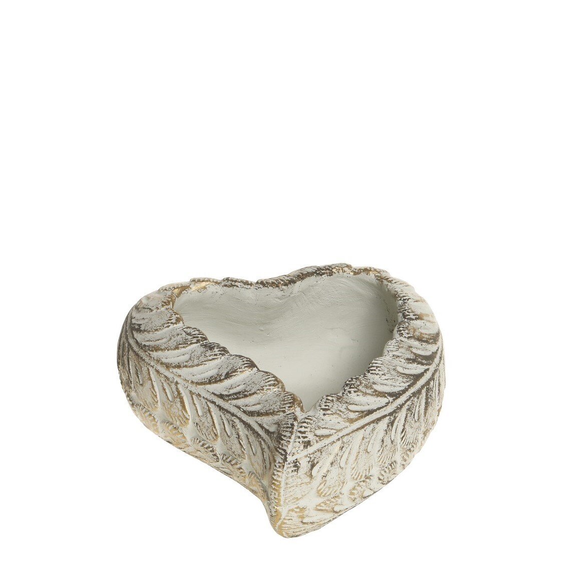 Vittel Blumentopf Herz, creme 