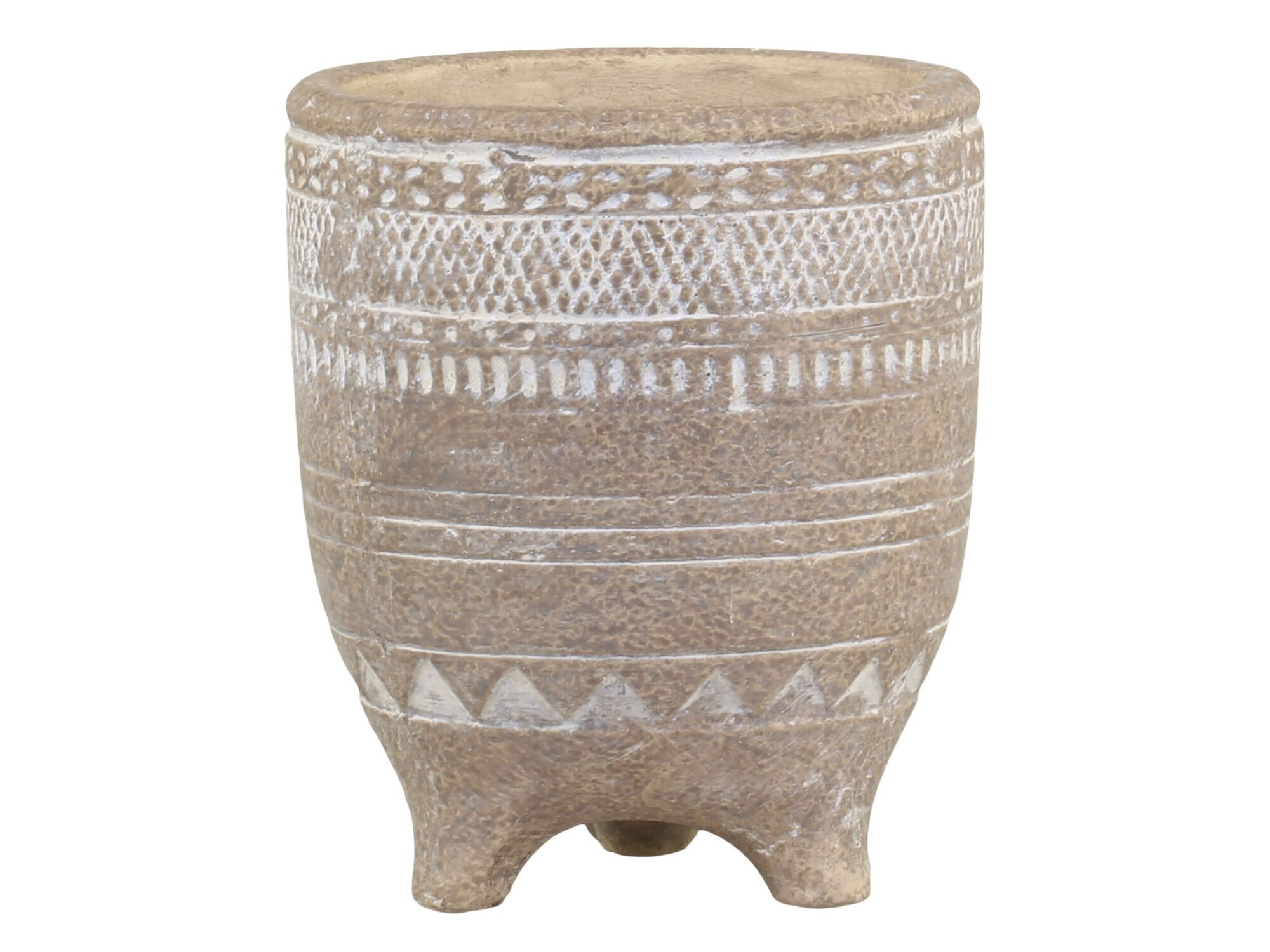 Évron Übertopf mit Muster, natur Höhe 13, Ø 11 cm