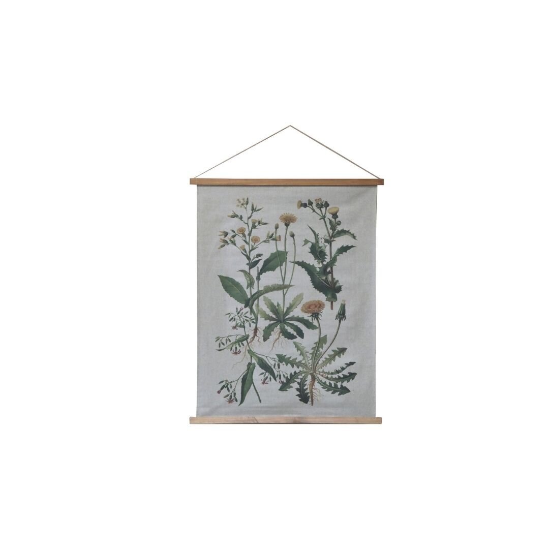 Wandbild aus Stoff mit Motivdruck, natur 