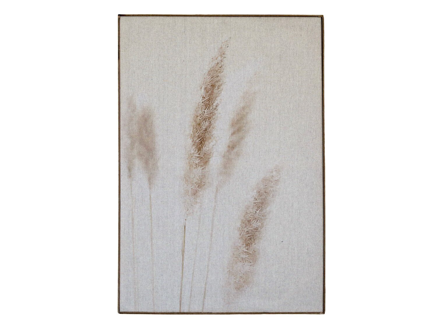 Wandbild mit Weizenmotiv, beige 