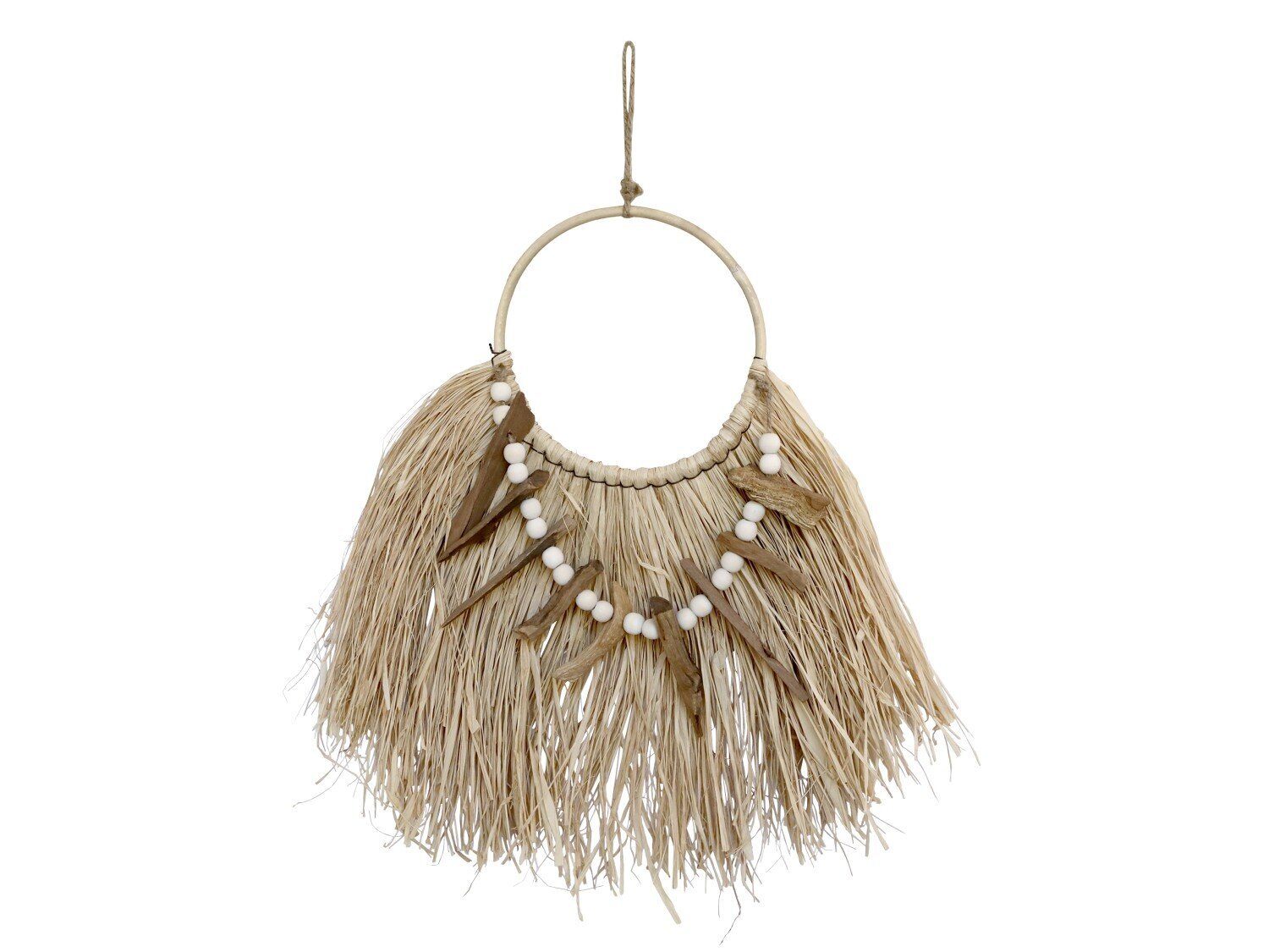 Wanddekor Palmenblatt, natur 