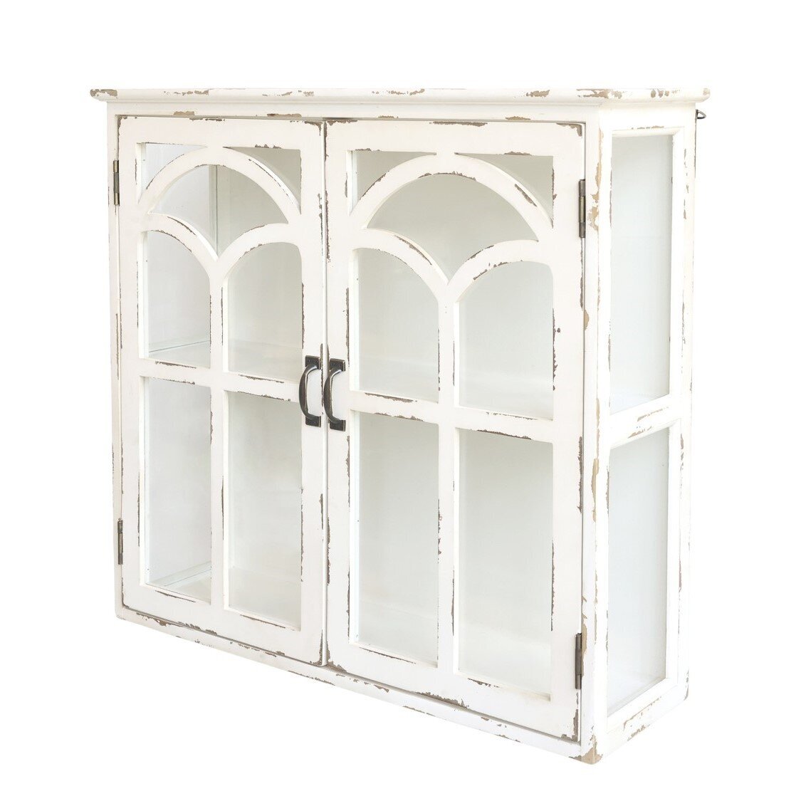 Wandschrank Kiefer Massivholz - 80x30x30cm 2 Türen 4 Fächer