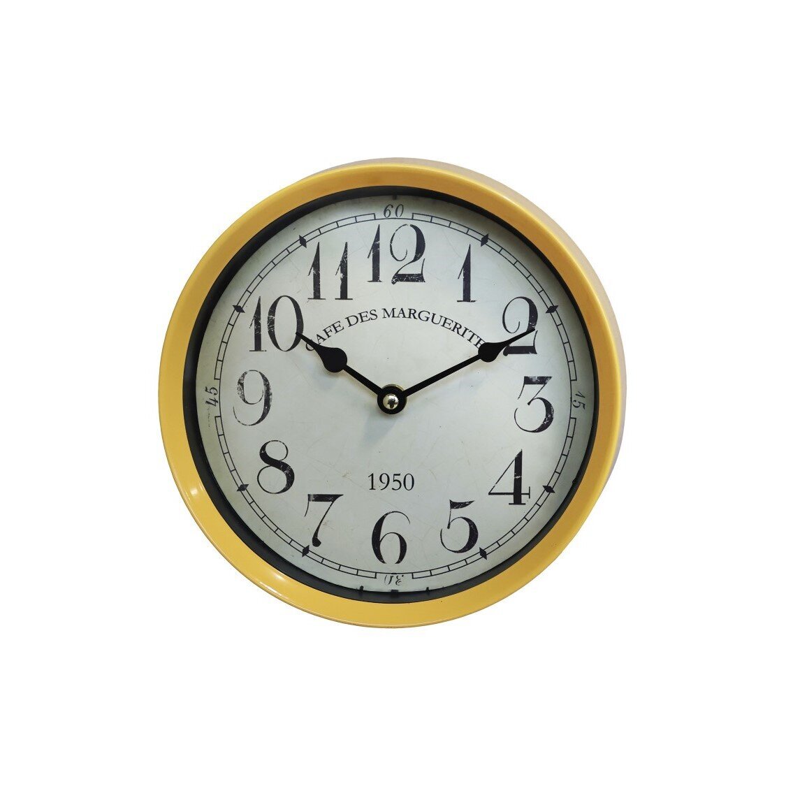 Wanduhr Cafe des Marguerite, honig 