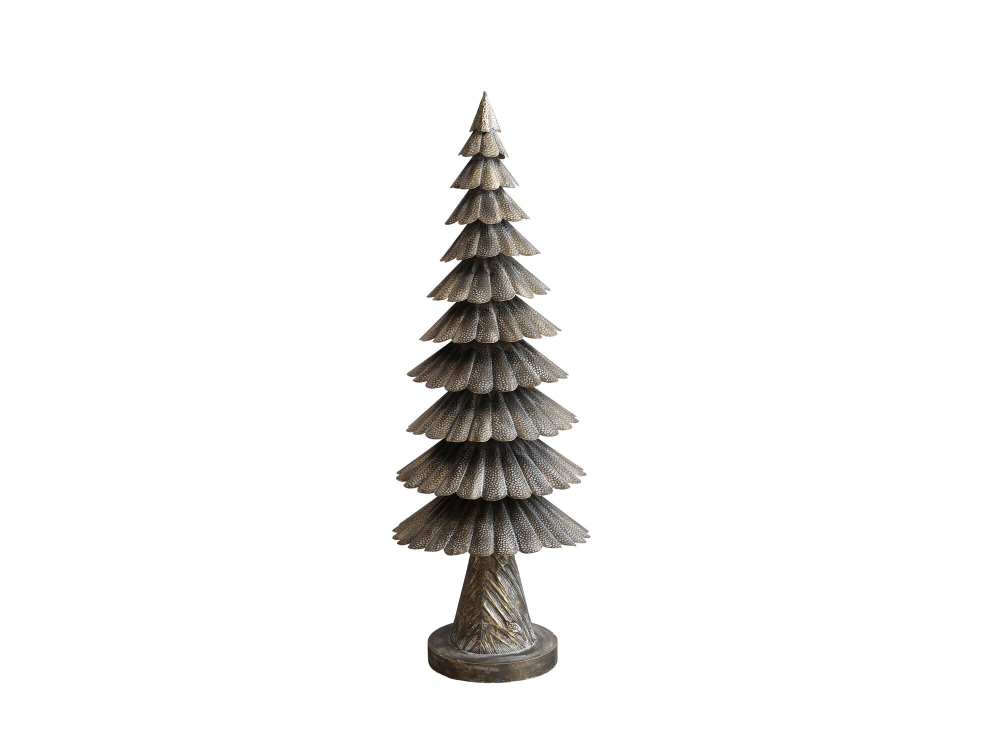 Weihnachtsbaum aus Eisen, antique gold Ø 46 cm, H 132 cm