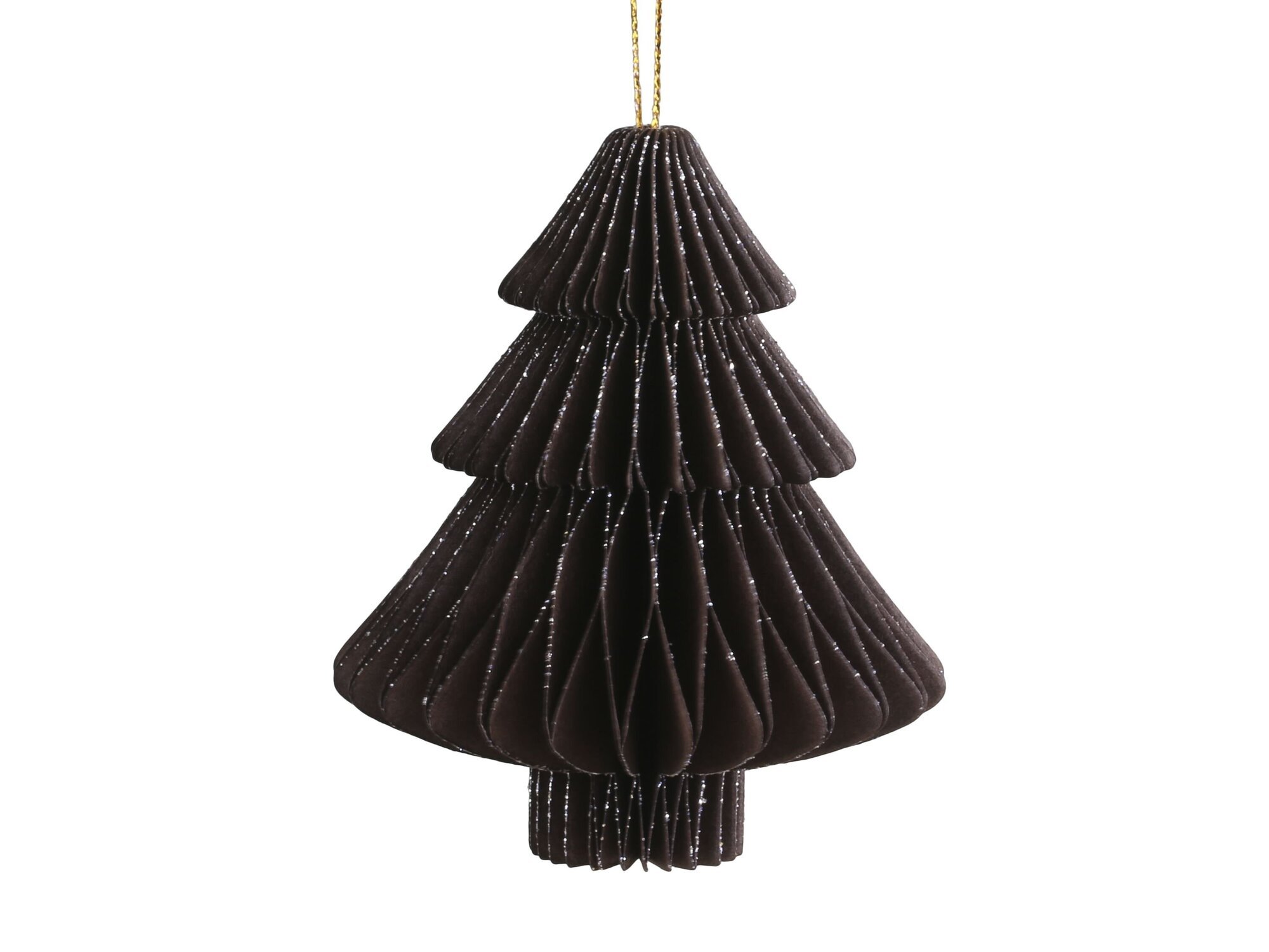 Weihnachtsbaum aus Papier zum Aufhängen, chocolate  