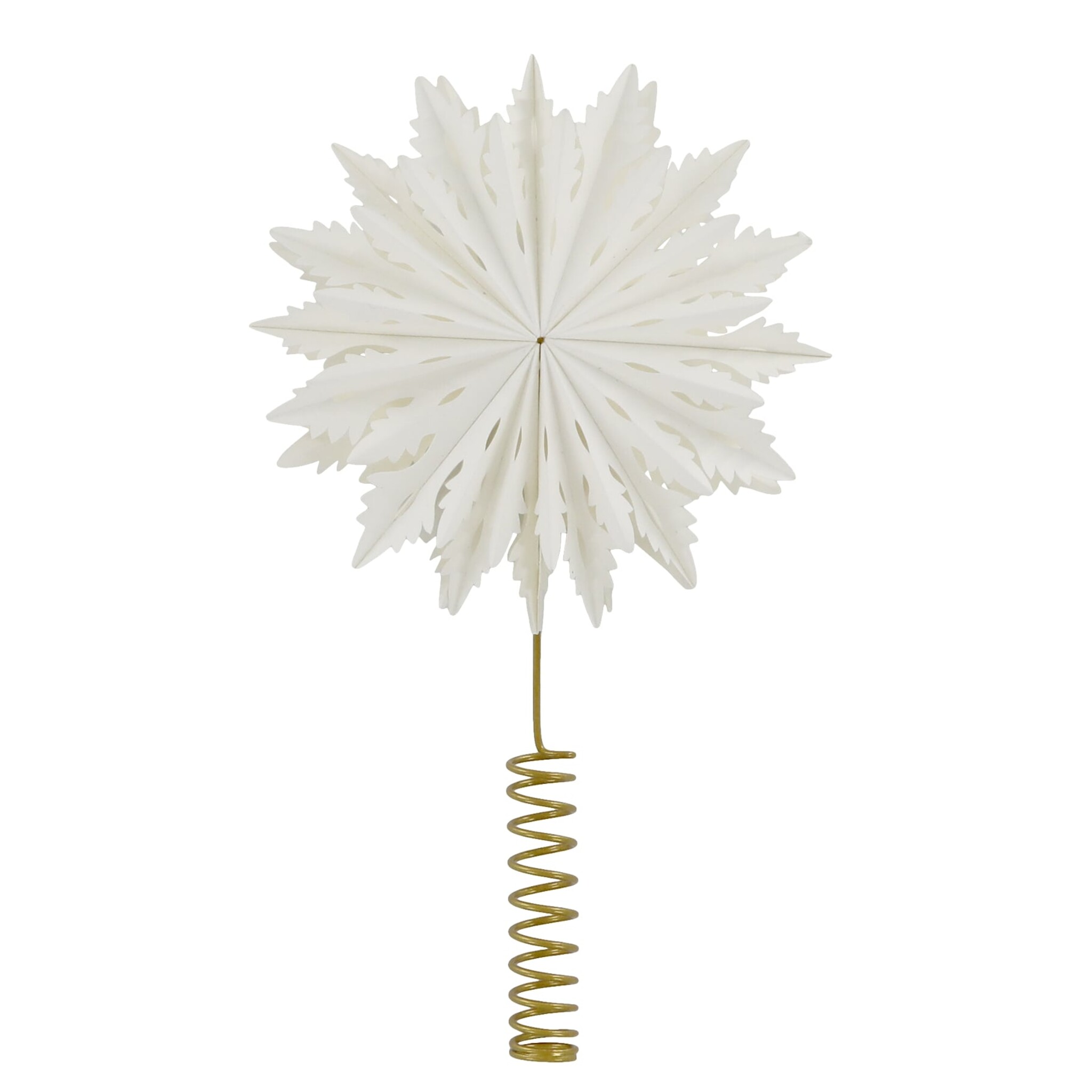 Weihnachtsbaum Spitze Papierstern, creme Breite: 7, Ø 20 cm creme