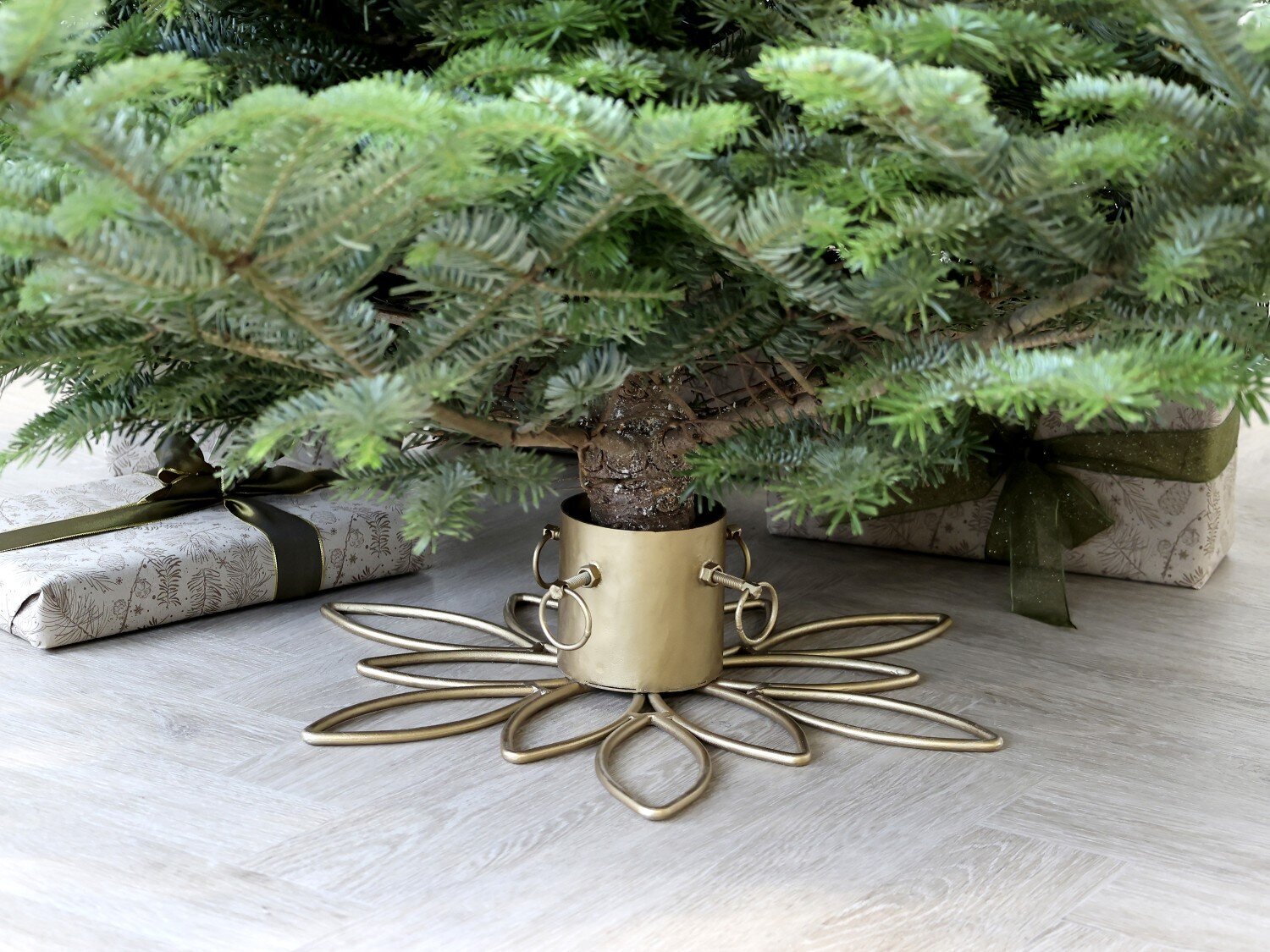 Weihnachtsbaumständer, messing 