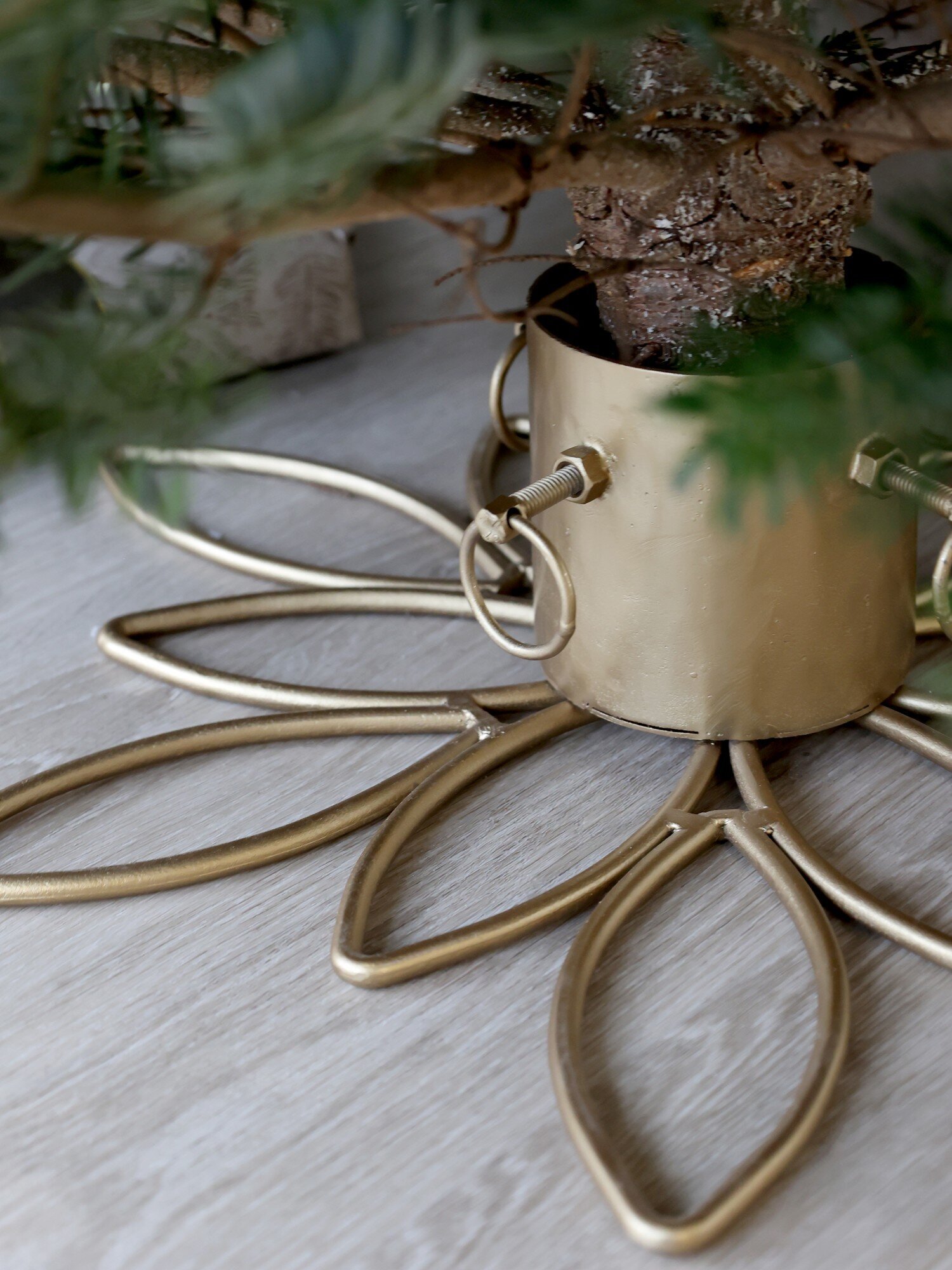 Weihnachtsbaumständer, messing 