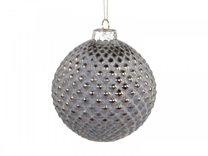 Weihnachtskugel mit Goldmuster Rayon, grün 