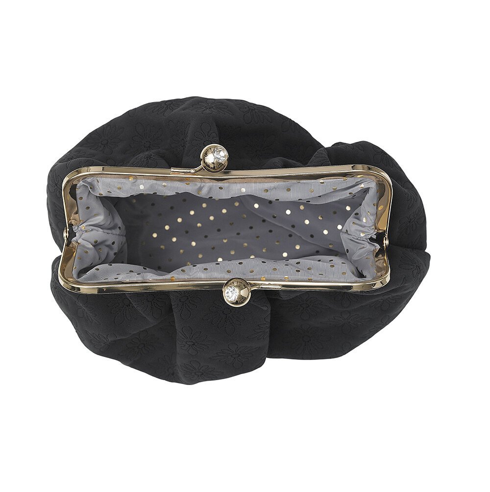 Handtasche Olivia mit Kisslock, schwarz 