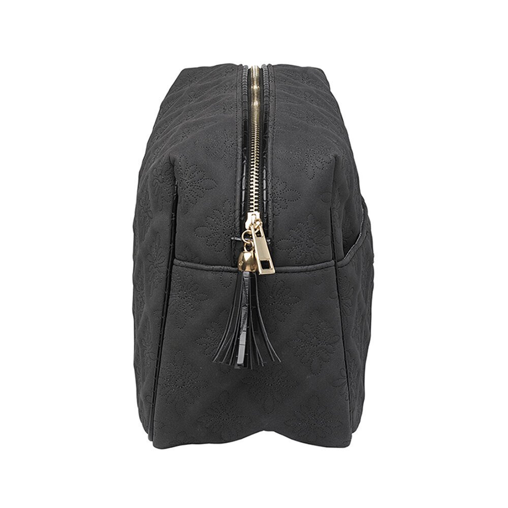 Kosmetiktasche Mille Flower Quilt, schwarz L27 x B14 x H20cm