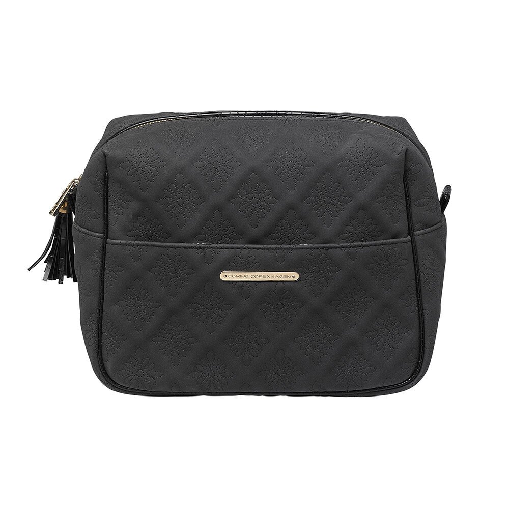 Kosmetiktasche Mille Flower Quilt, schwarz L27 x B14 x H20cm