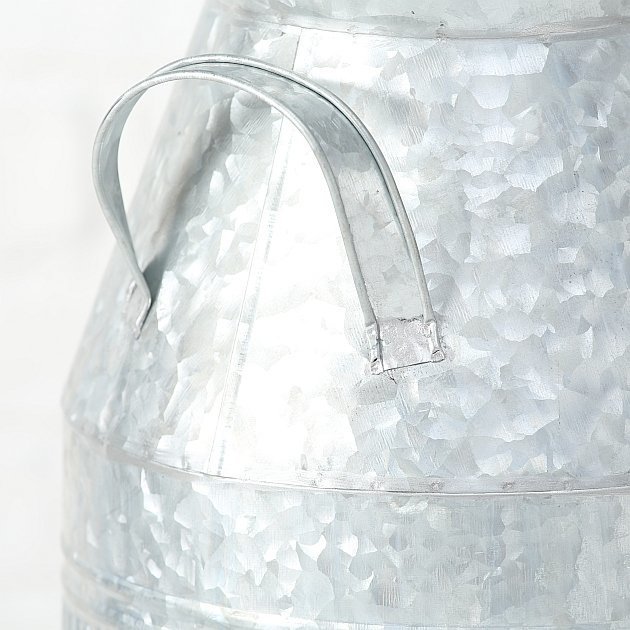 Deko Milchkanne Cottage, grau 