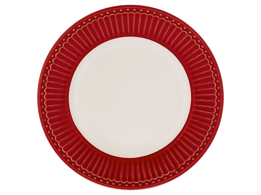 Dessert Teller Alice, red 