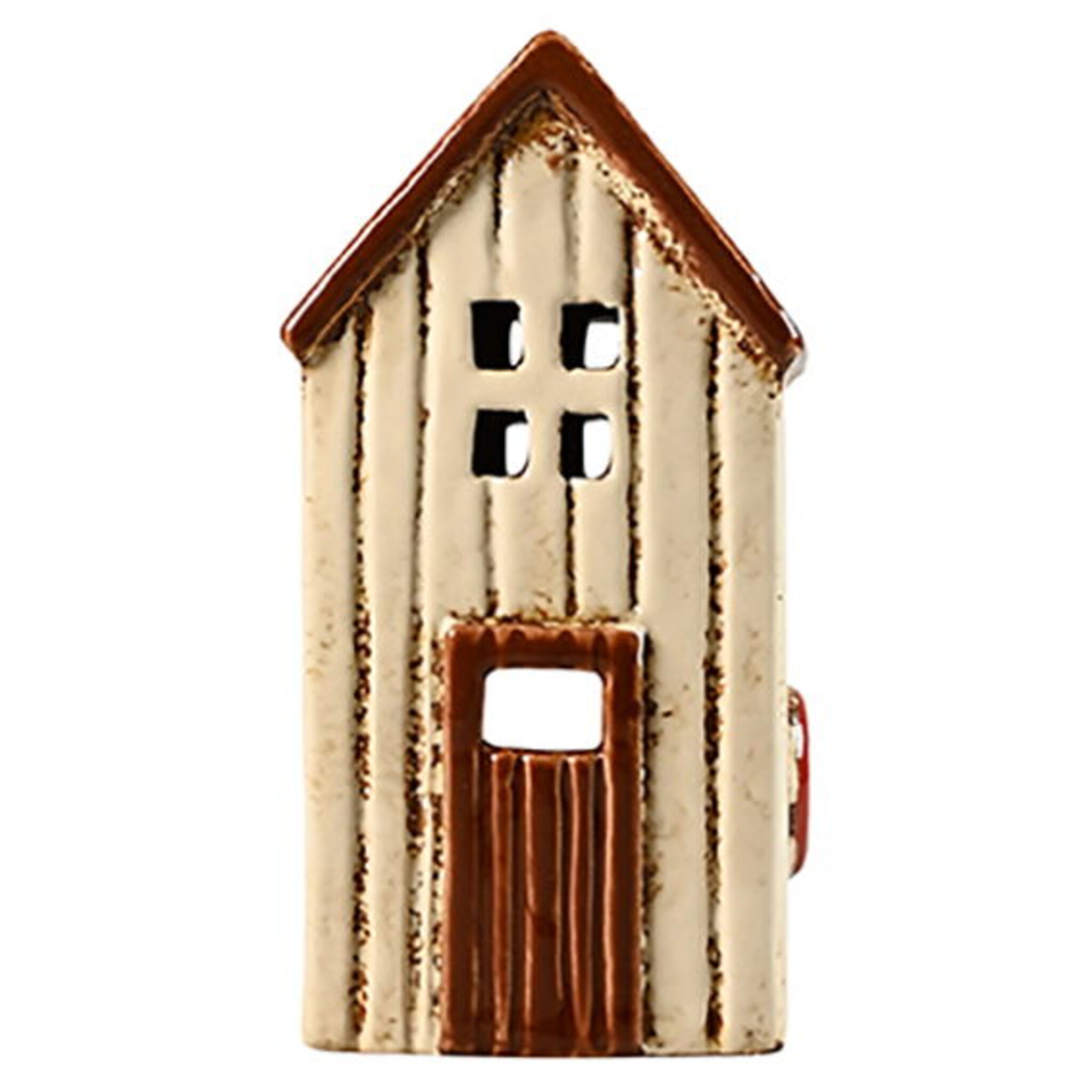 Lichthaus Keramikhaus Strandhütte beige, beige 