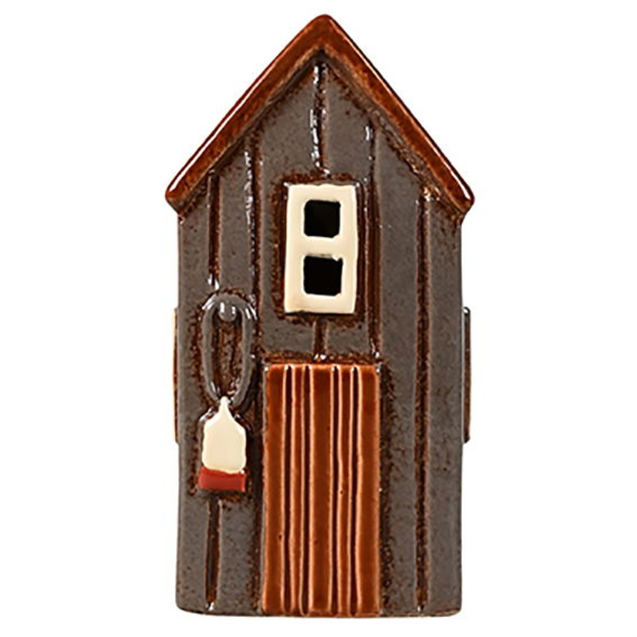 Lichthaus Keramikhaus Strandhütte grau, grau 