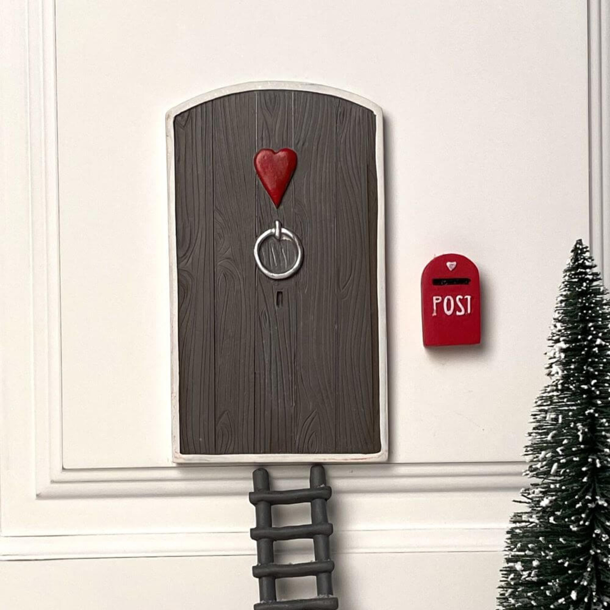 Wichteltür-Set 6-teilig mit Zubehör, braun