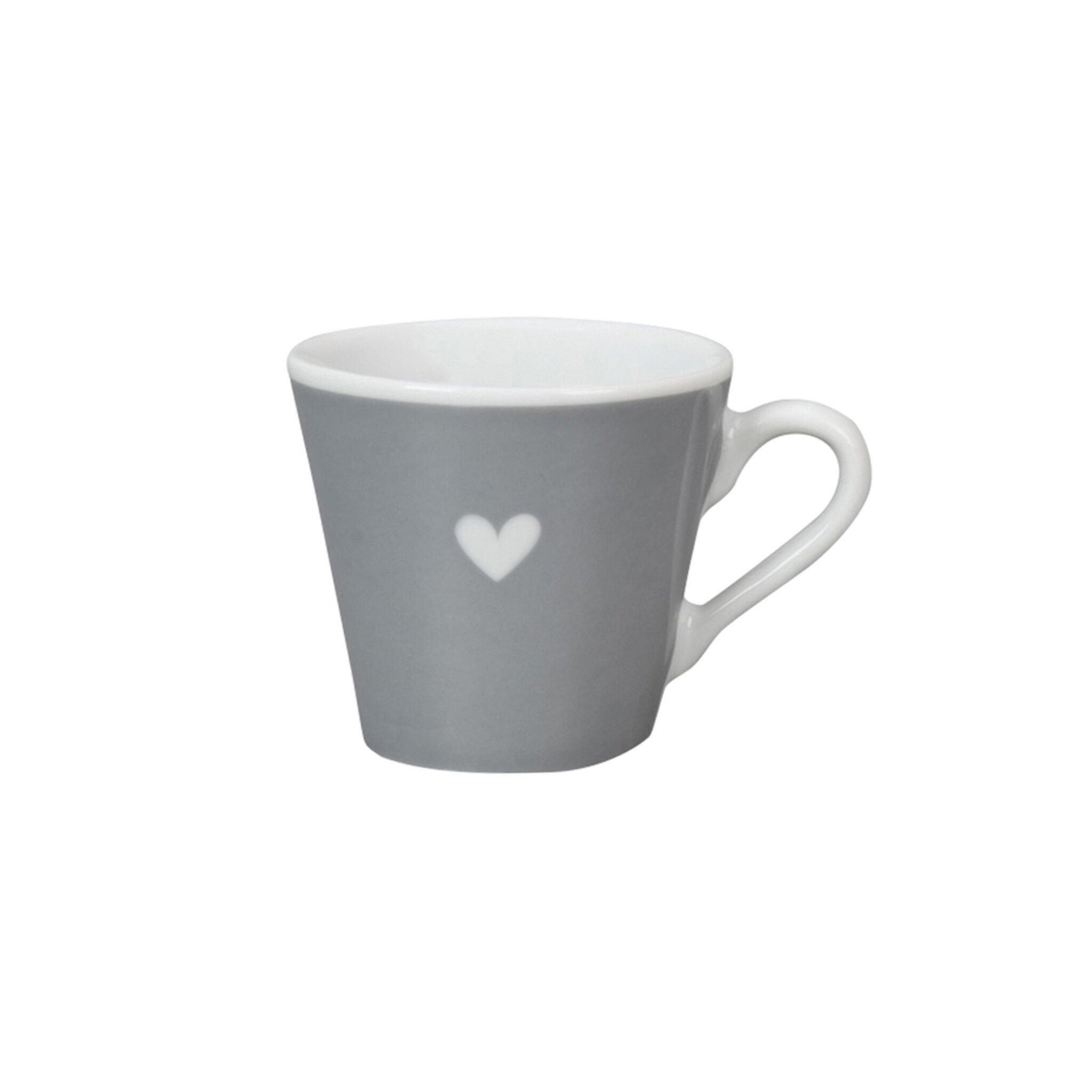 Espresso Cup Colourful Heart, grey 