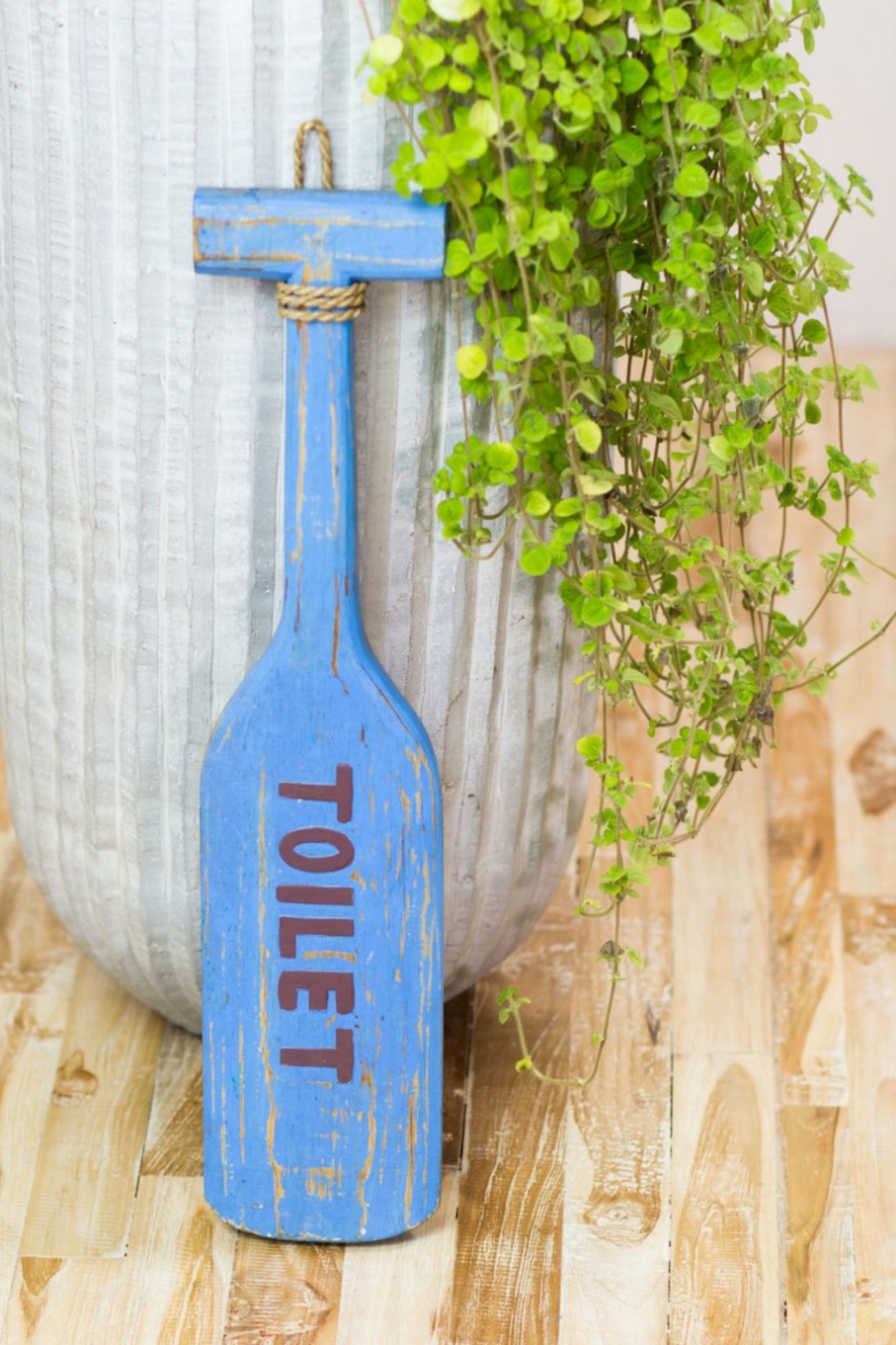 Deko-Paddel Toilet, blau 