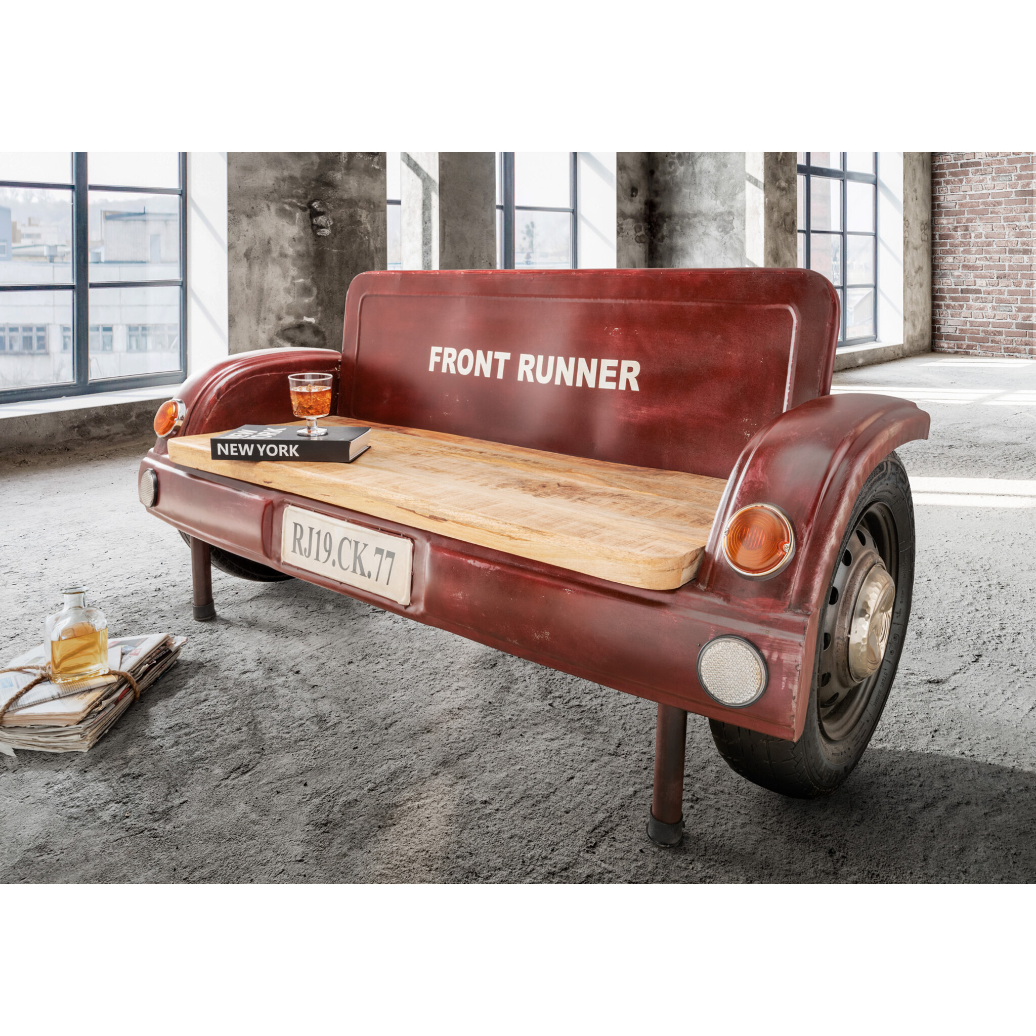 Unikat-Autobank FRISCO, braun 