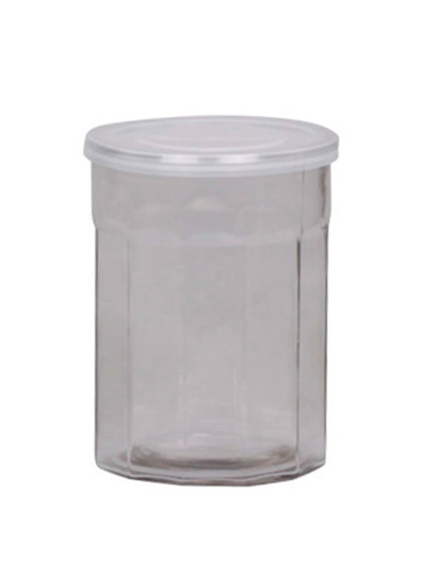 Französiches Marmeladenglas mit Deckel, weiss H17/D13 cm, 1300 ml