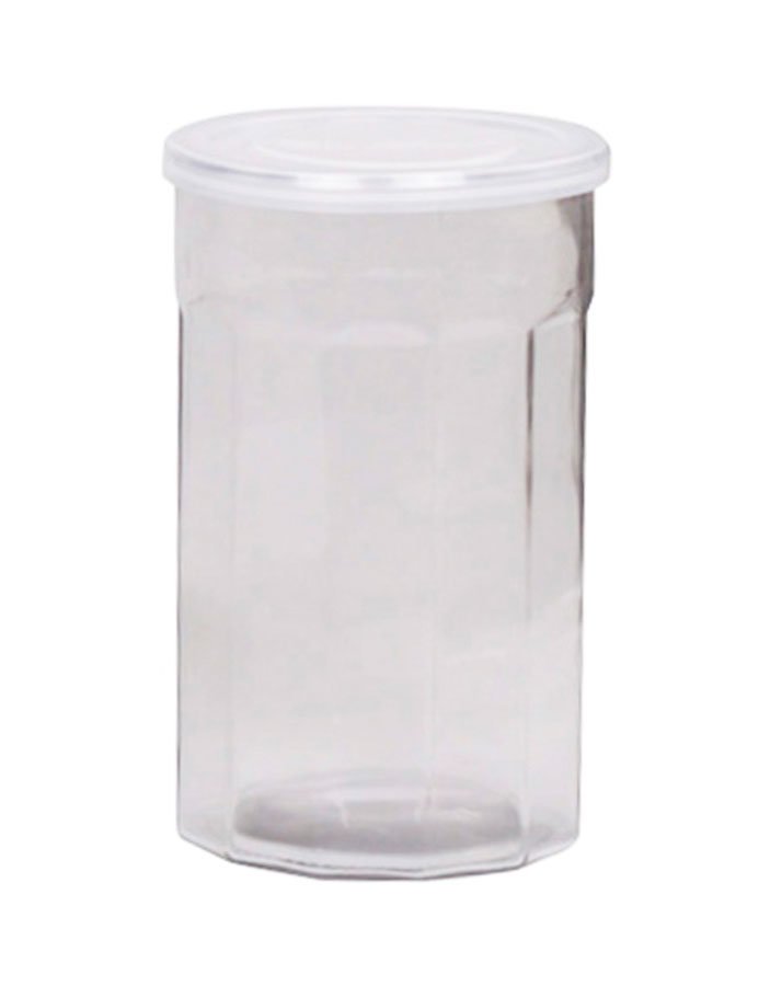 Französiches Marmeladenglas mit Deckel, weiss H21/D13 cm, 1800 ml