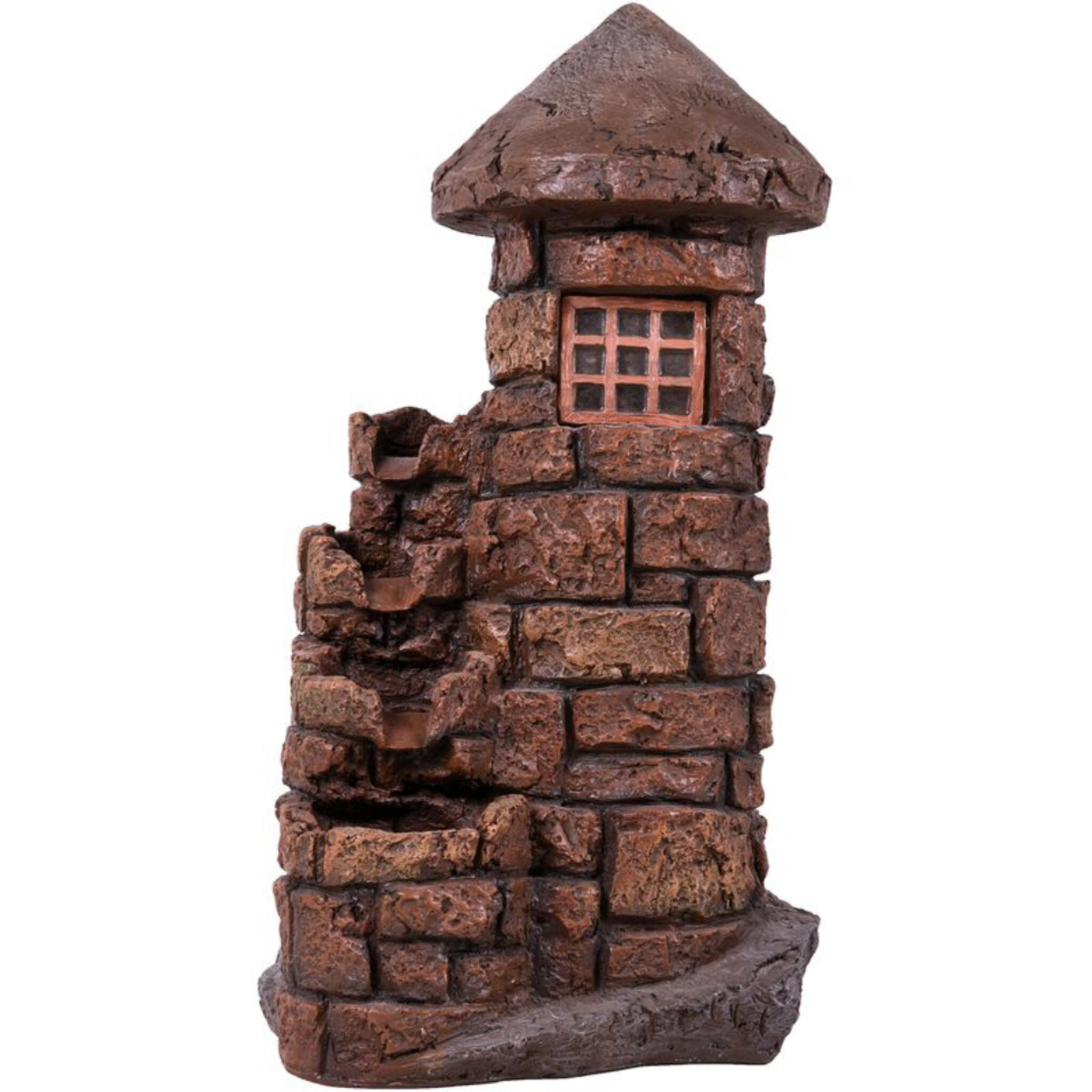 Brunnen HADES in Stein-Optik, braun 