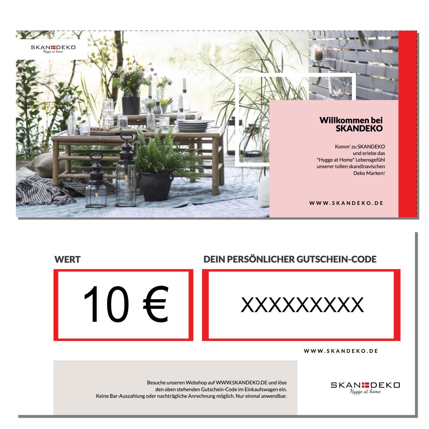 Geschenk-Gutschein,  10 Euro