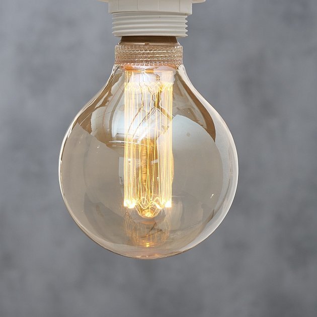 Glühbirne Toka LED, braun H 14 cm, Ø 9,5 cm, 4W