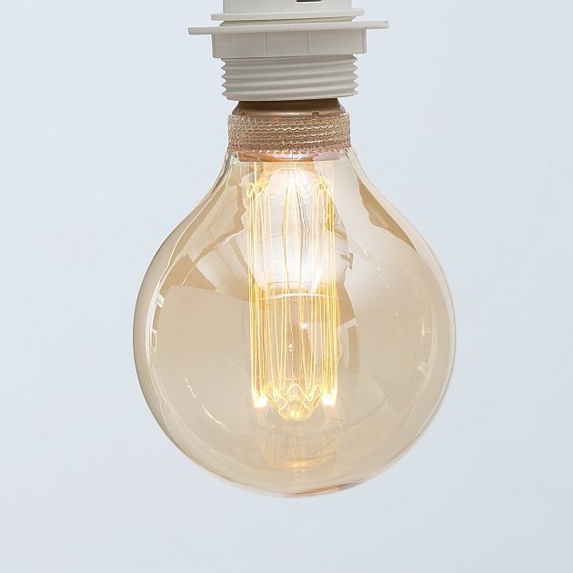 Glühbirne Toka LED, braun H 14 cm, Ø 9,5 cm, 4W