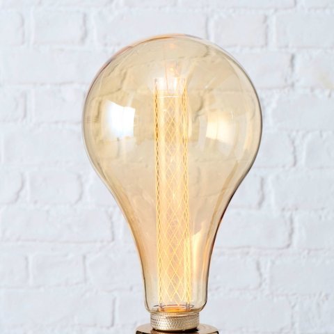 Glühbirne Toka LED, braun H 31 cm, Ø 19 cm, 4W