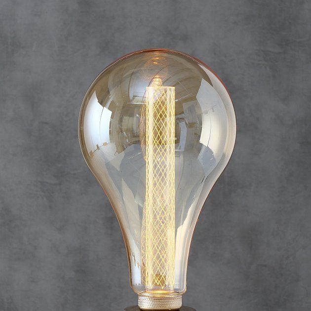 Glühbirne Toka LED, braun H 31 cm, Ø 19 cm, 4W