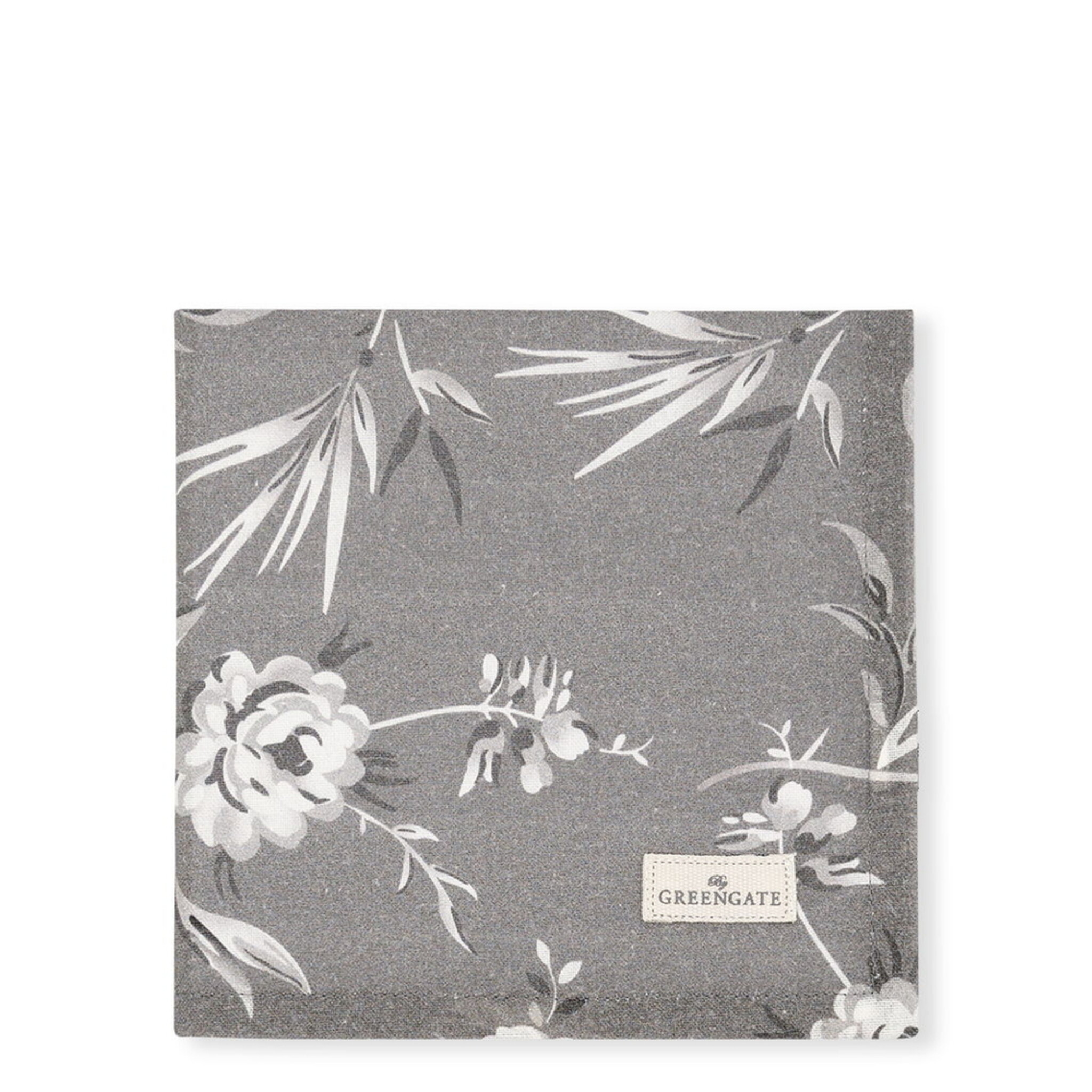 Aslaug Stoffserviette dark grey, grau 