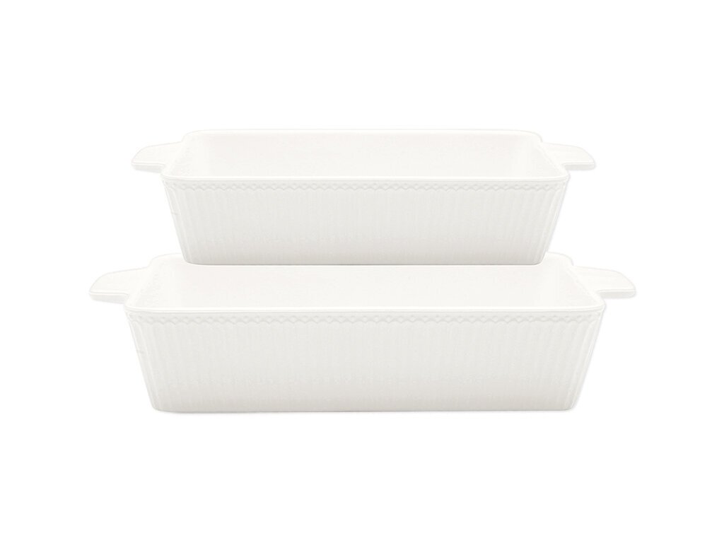 Auflaufform Alice rechteckig 2er Set, white 