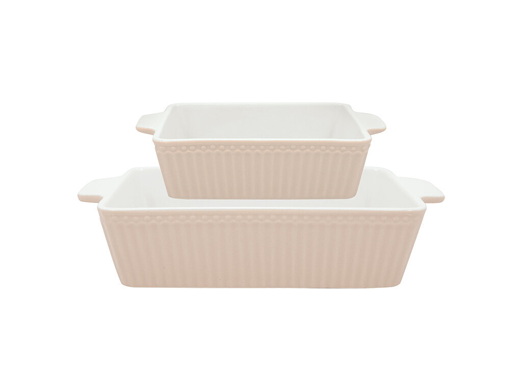 Auflaufformen 2er-Set klein Alice, creamy fudge 